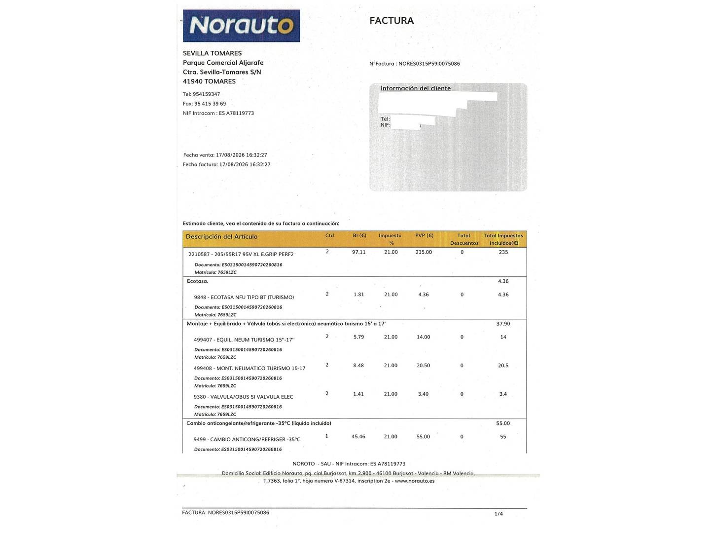 Foto del mantenimiento del Citroën Grand C4 Spacetourer Citroën Grand C4 Spacetourer PureTech 130 S&S Shine Pack (130 CV) 7 Plazas