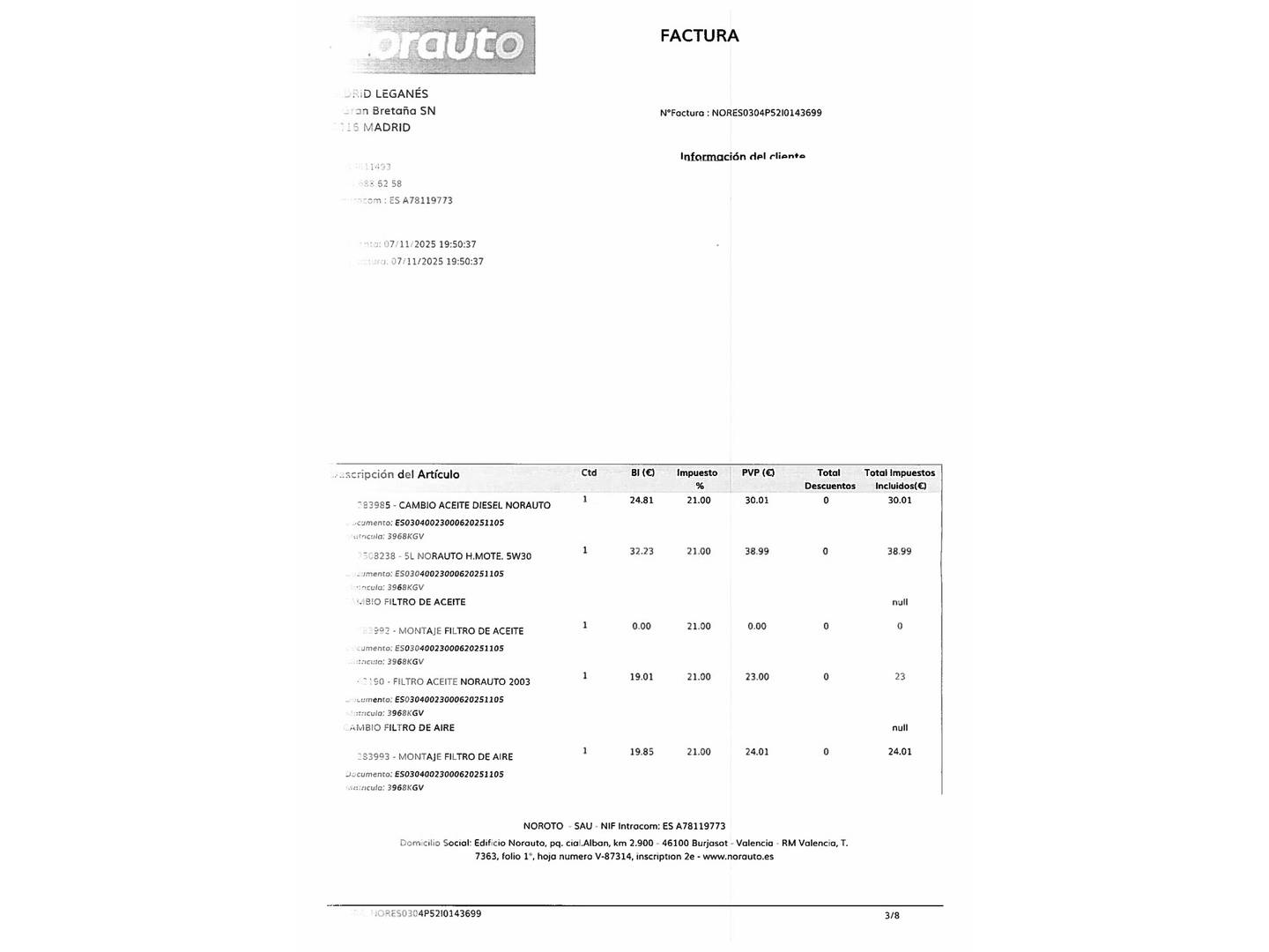 Foto del mantenimiento del Opel Mokka X Opel Mokka X 1.6 CDTi S&S Excellence 4X2 (136 CV)