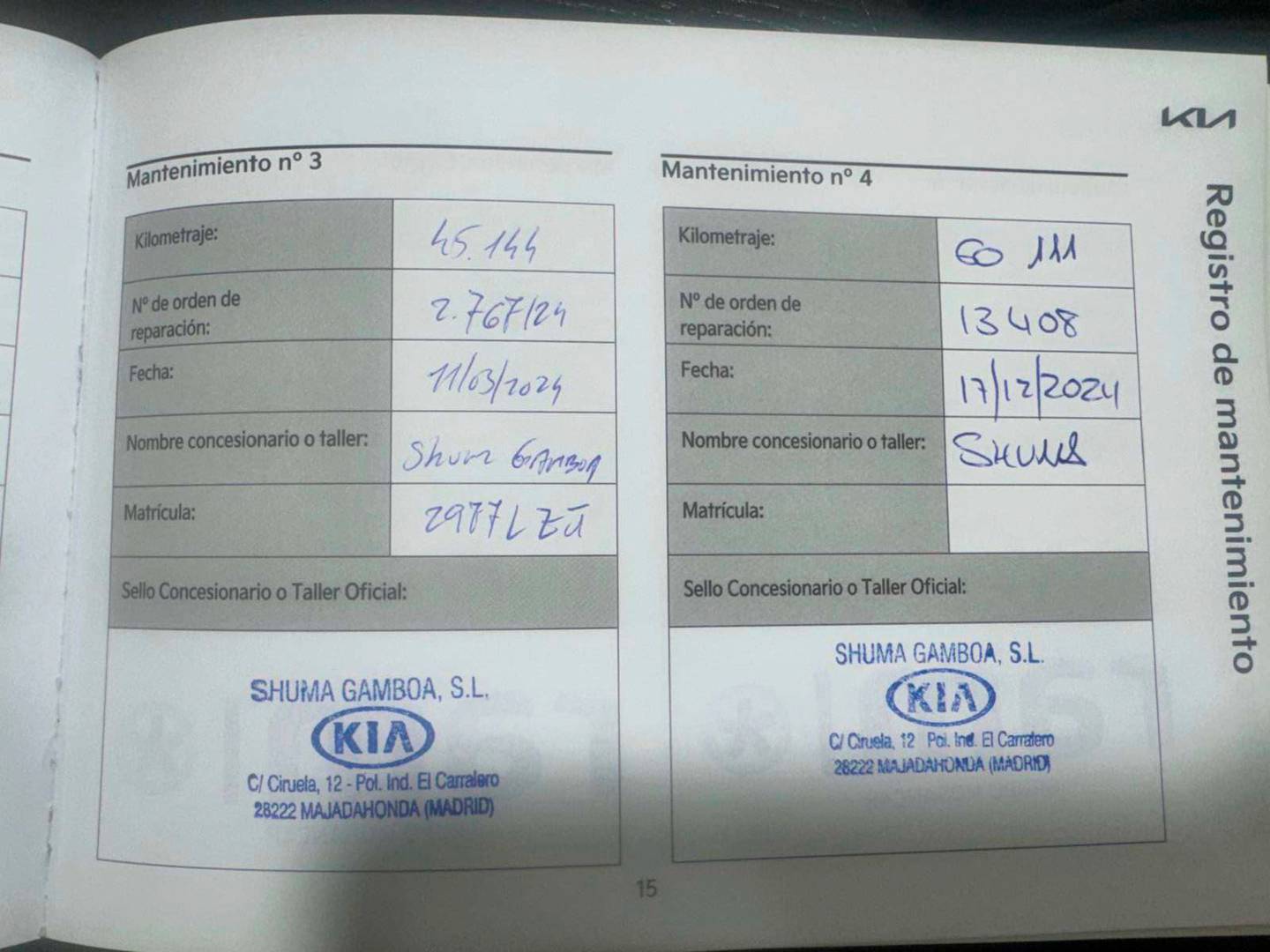 Foto del mantenimiento del KIA Niro KIA Niro 1.6 GDi HEV Concept (141 CV)
