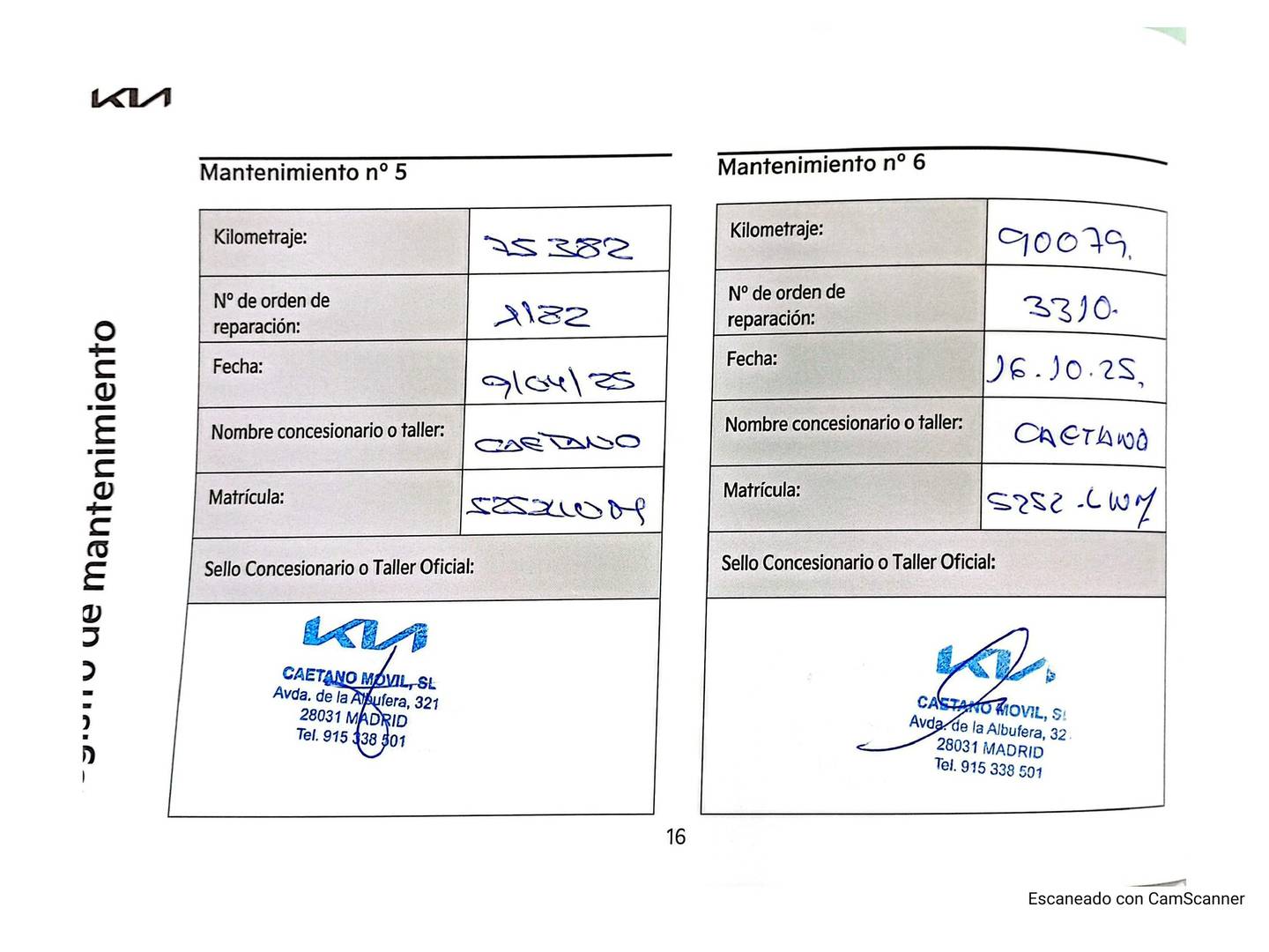 Foto del mantenimiento del KIA XCeed KIA XCeed 1.0 T-GDi Drive (120 CV)