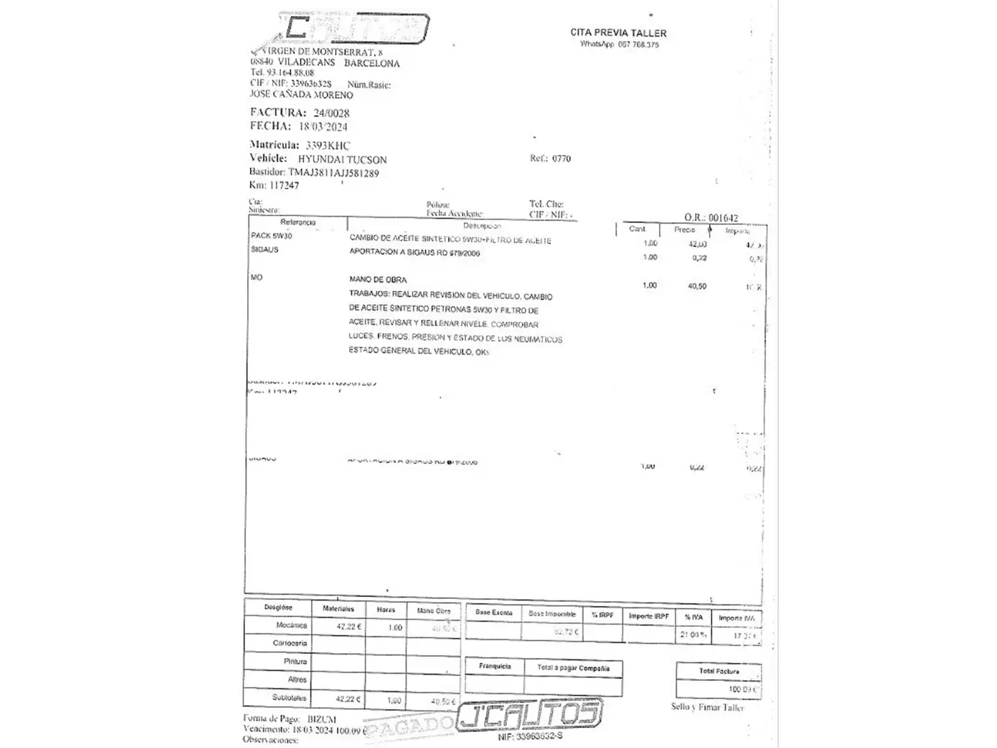 Foto Hyundai Tucson Hyundai Tucson 1.6 GDI BlueDrive Link 4x2 (131 CV)