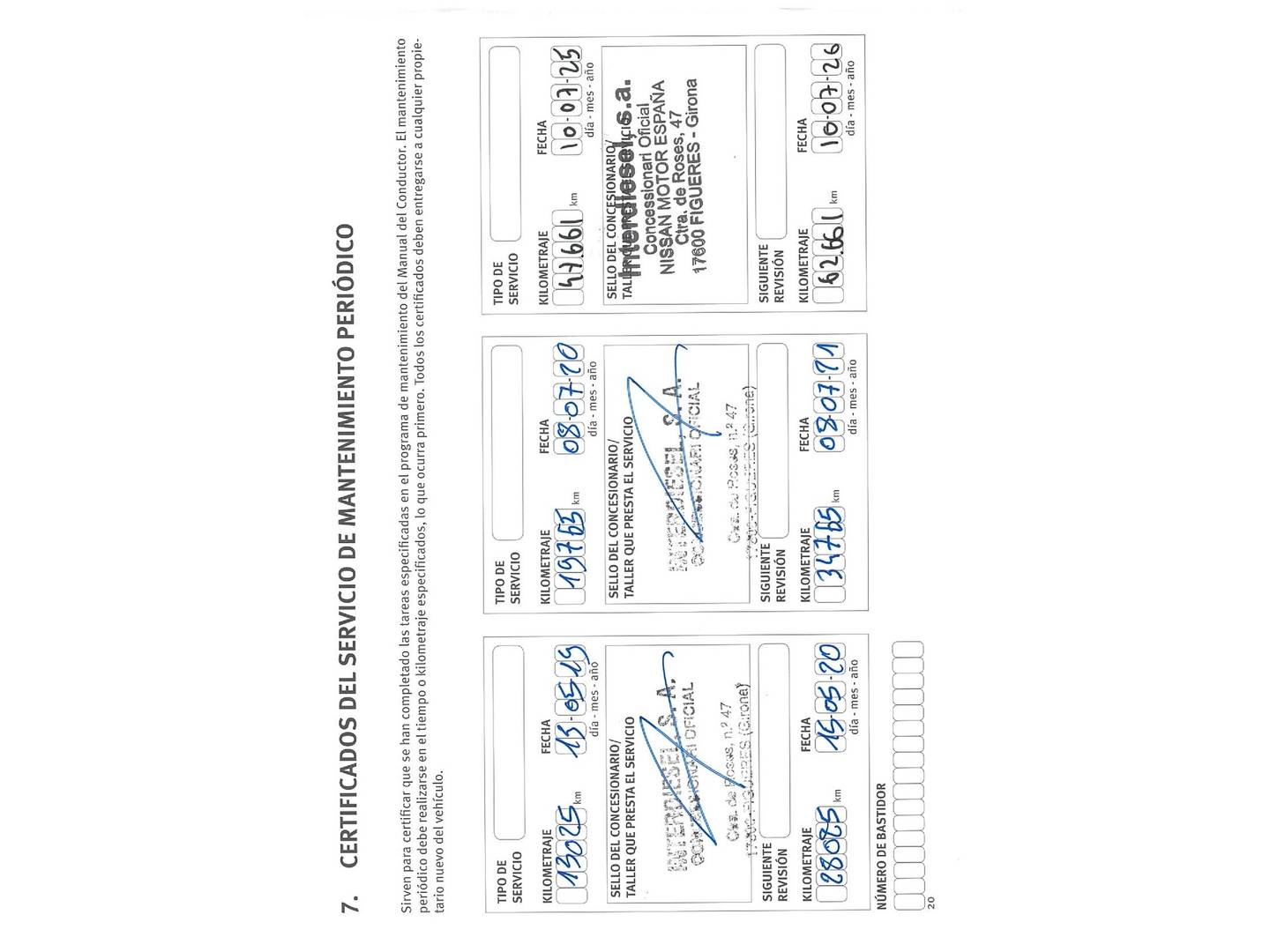 Foto del mantenimiento del Nissan X-TRAIL Nissan X-Trail 1.6 dCi Tekna 4x2 XTronic 7 plazas (130 CV)