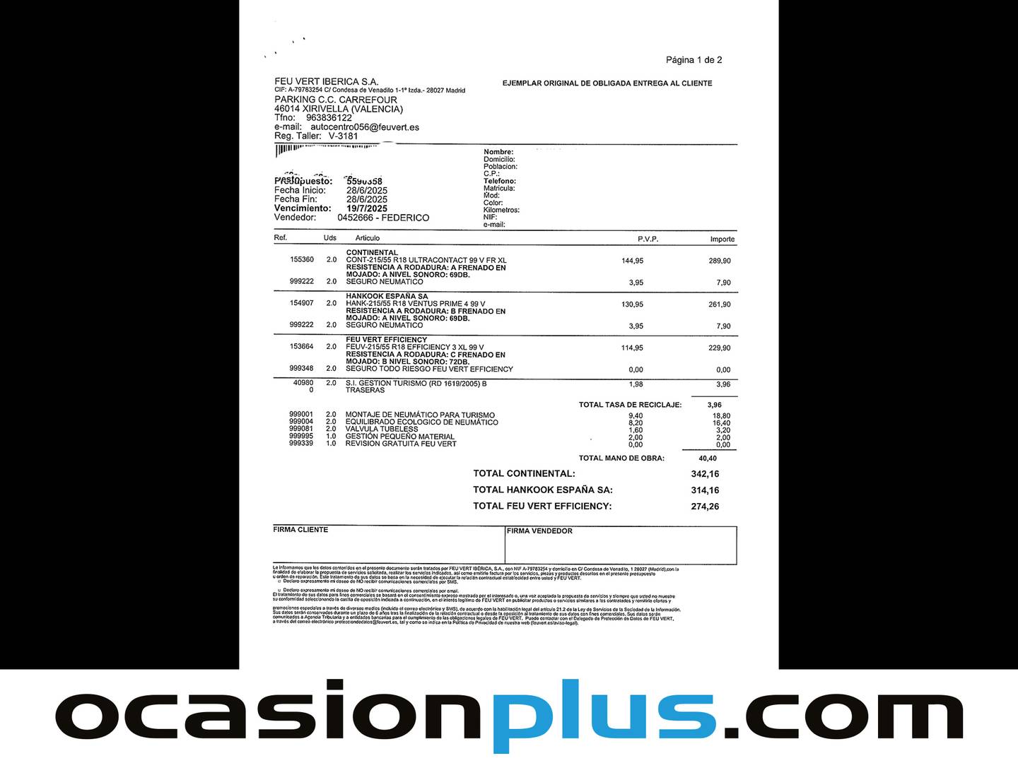 Foto del mantenimiento del Opel Mokka X Opel Mokka X 1.4 Turbo GLP 120 Aniversario 4X2 (140 CV)