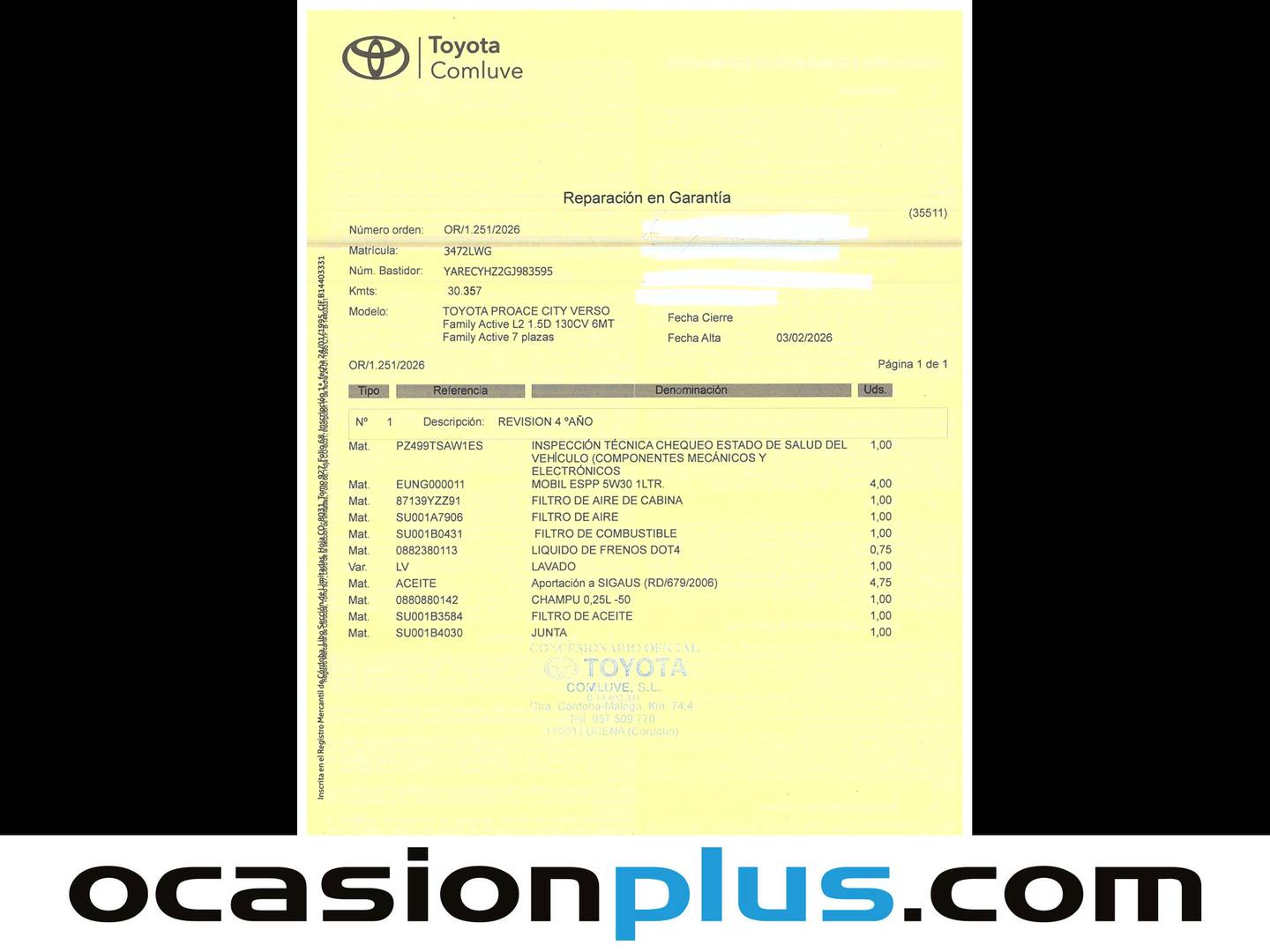 Foto Toyota Proace City Verso Toyota Proace City Verso 1.5D Family Active L2 (131 CV) 7 Plazas