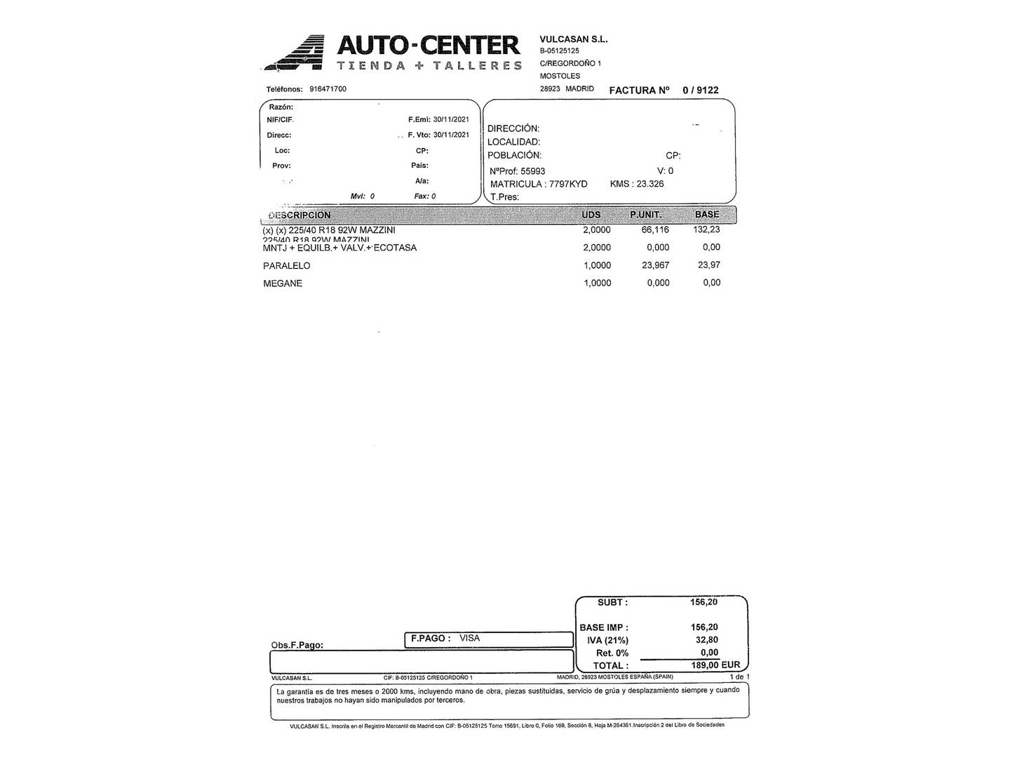 Foto del mantenimiento del Renault Mégane Renault Megane GT Line TCe GPF (160 CV) EDC