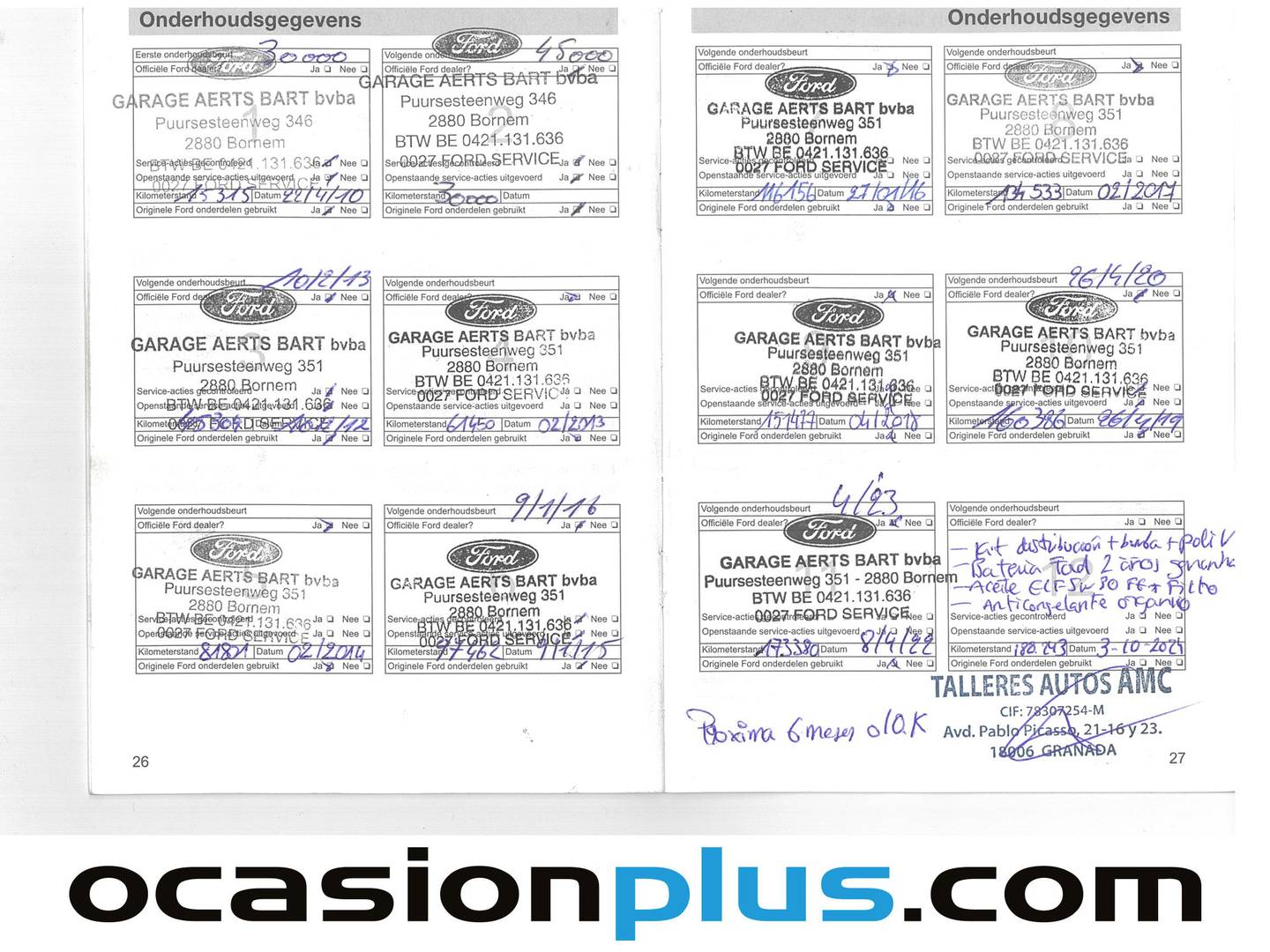 Foto del mantenimiento del Ford Focus Ford Focus SportBreak 1.6 TDCI Trend (90 CV)