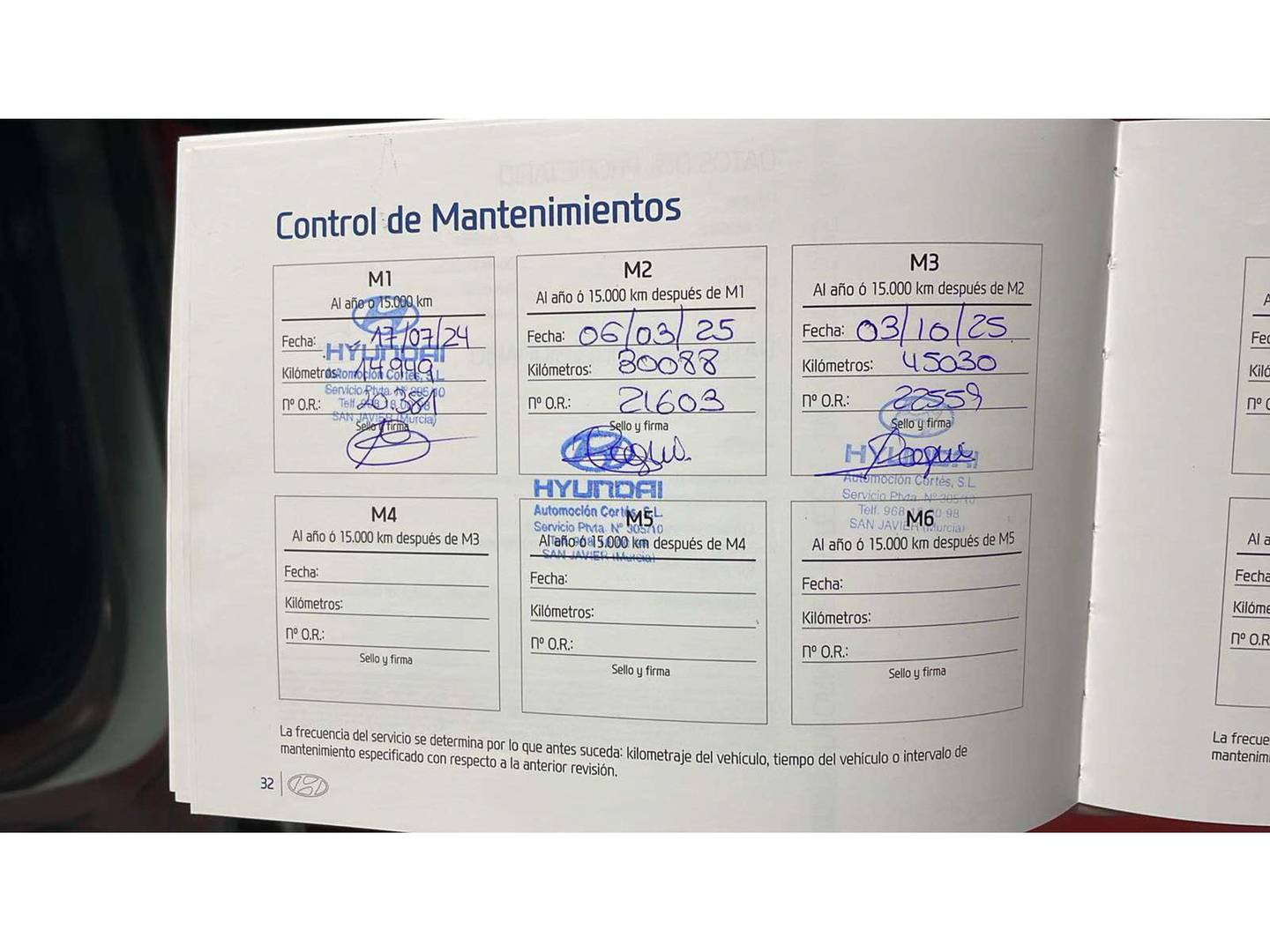 Foto del mantenimiento del Hyundai Kona Hyundai Kona 1.0 TGDi Maxx 4x2 DCT (120 CV)