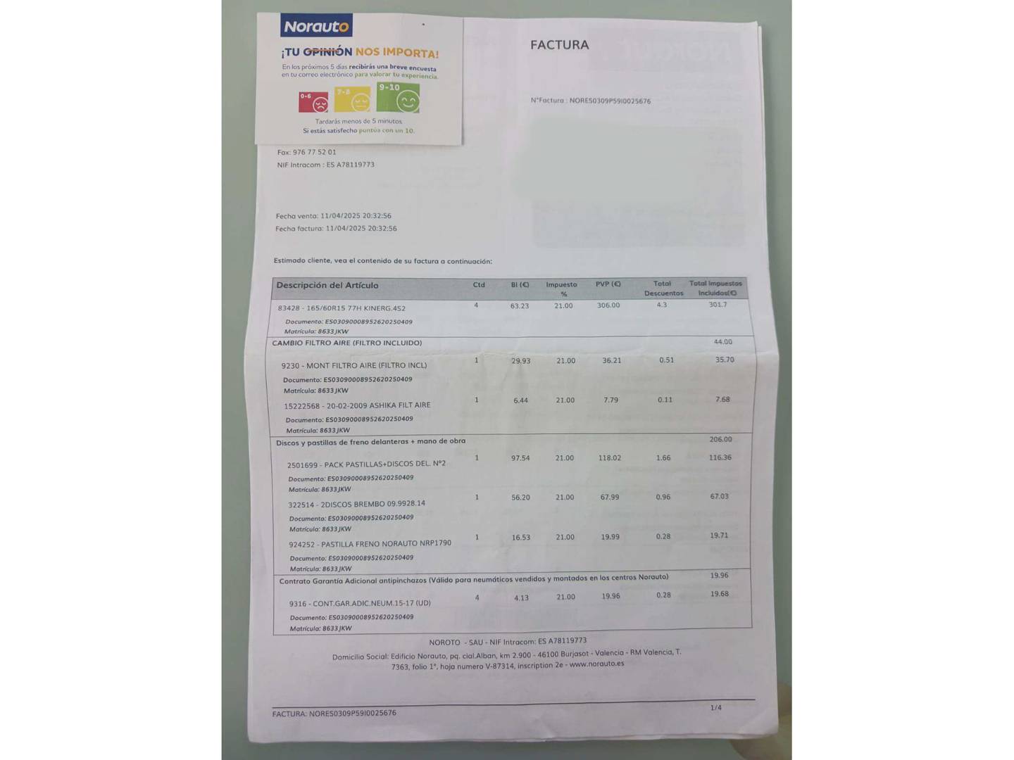 Foto del mantenimiento del Peugeot 108 Peugeot 108 1.0 VTi Top! Allure ETG5 (69 CV)