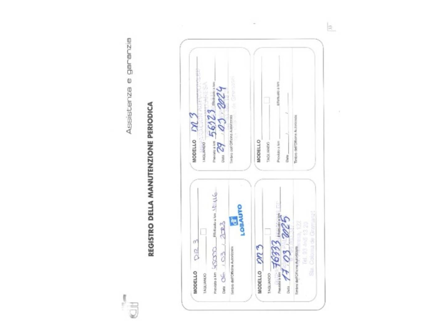 Foto del mantenimiento del DR AUTOMOBILES DR 3 DR AUTOMOBILES DR3 1.5 (106 CV) GLP