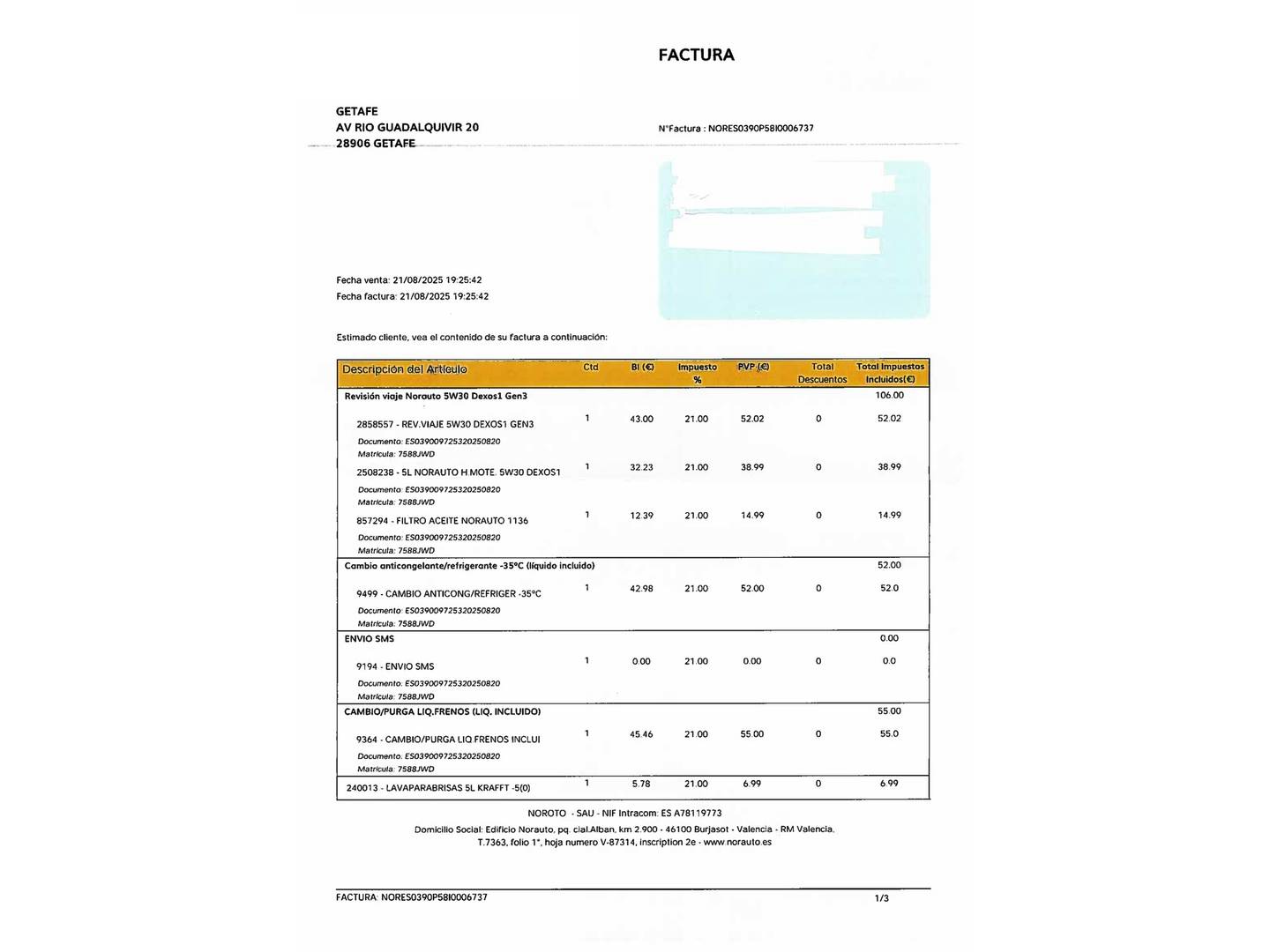 Foto del mantenimiento del Opel Adam Opel Adam 1.4 XER Slam (100 CV)