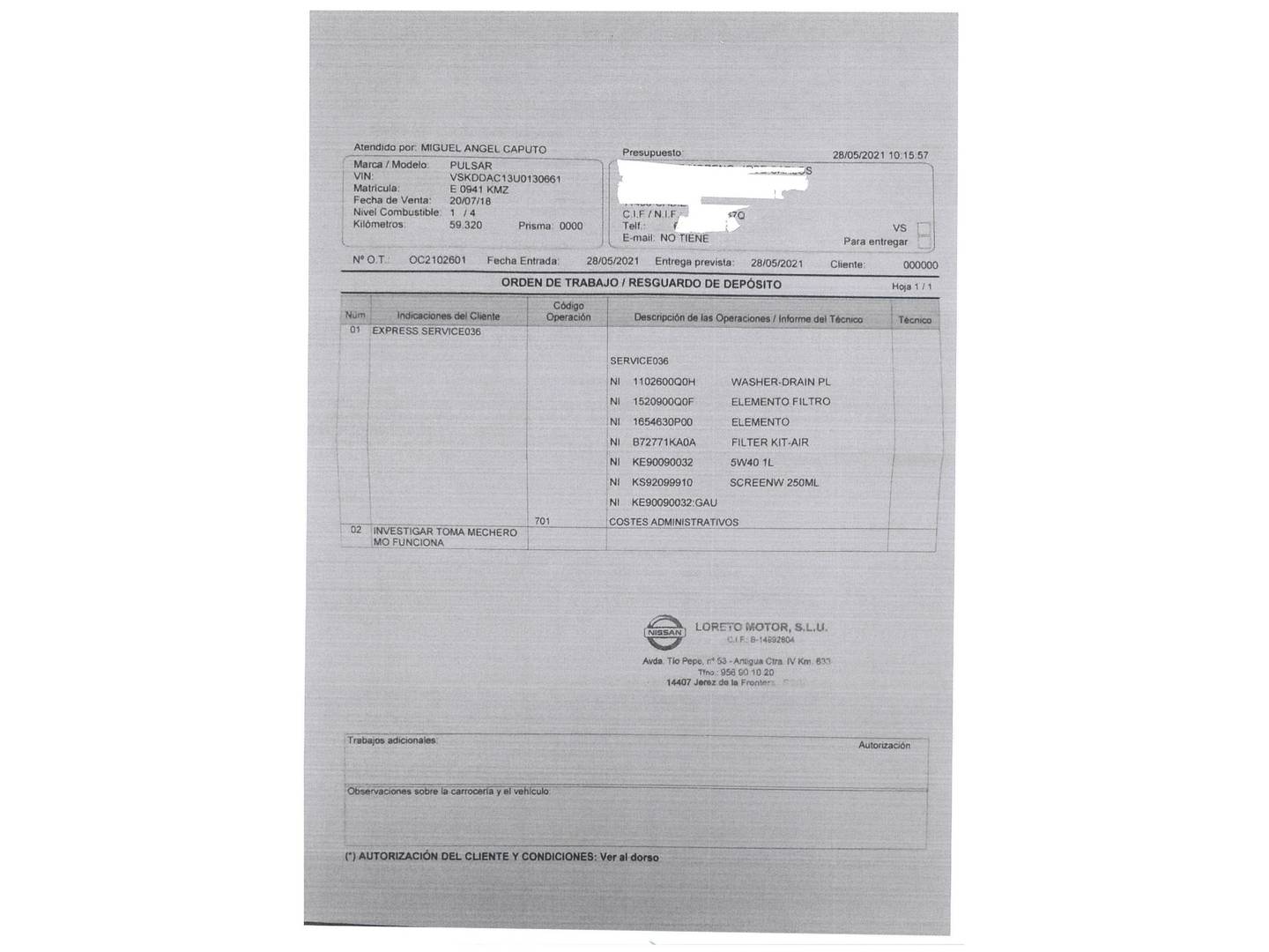 Foto Nissan PULSAR Nissan Pulsar 1.2 DIG-T Acenta (115 CV)