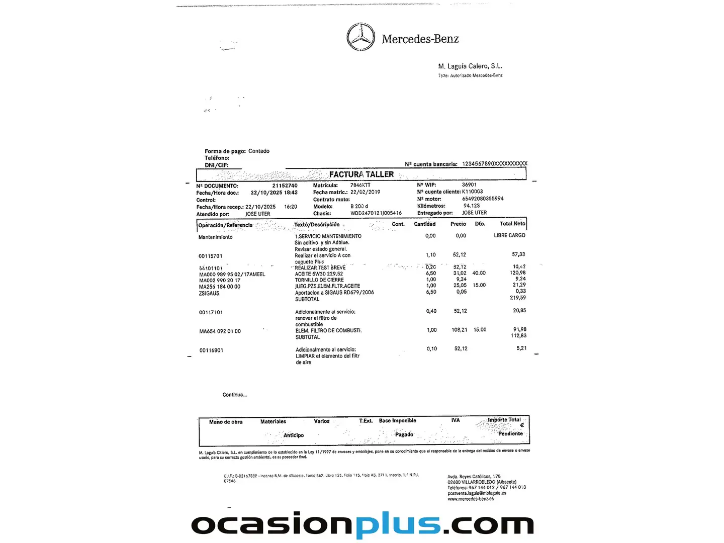 Foto Mercedes Clase B Mercedes-Benz Clase B Clase B 200 d (150 CV) Pack AMG