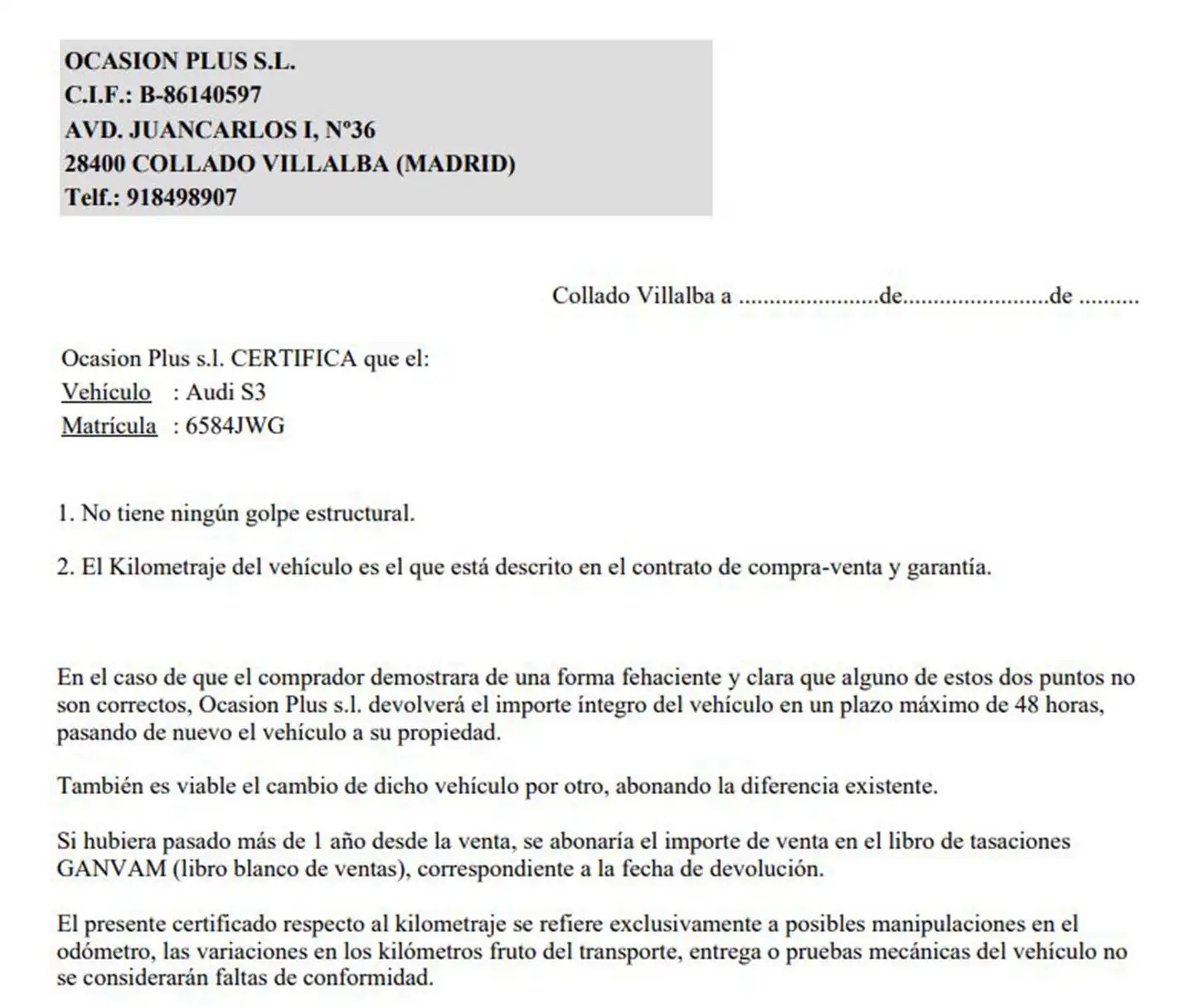 Certificado