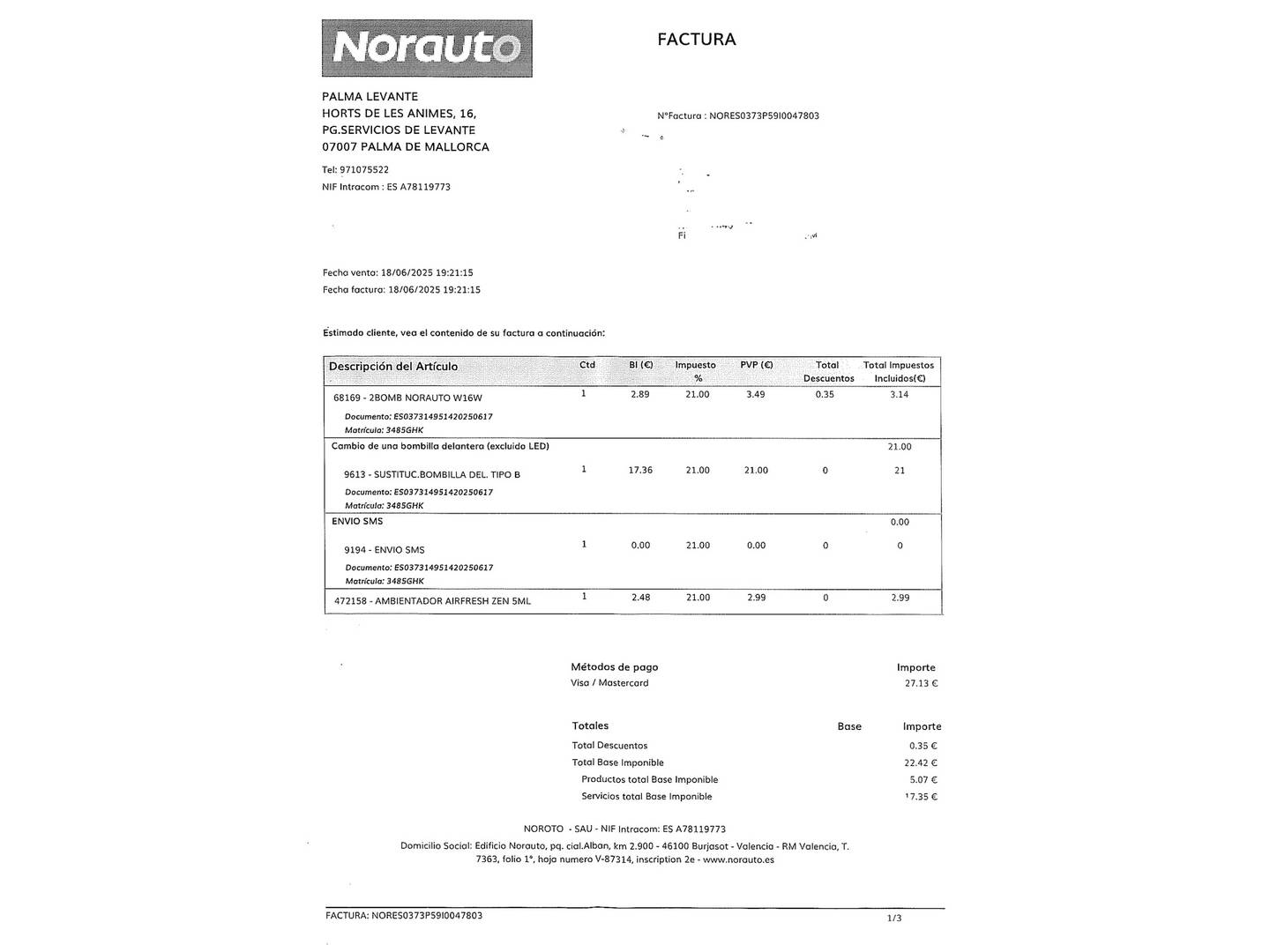 Foto del mantenimiento del Ford Fiesta Ford Fiesta 1.4 TDCI Ambiente (68 CV)