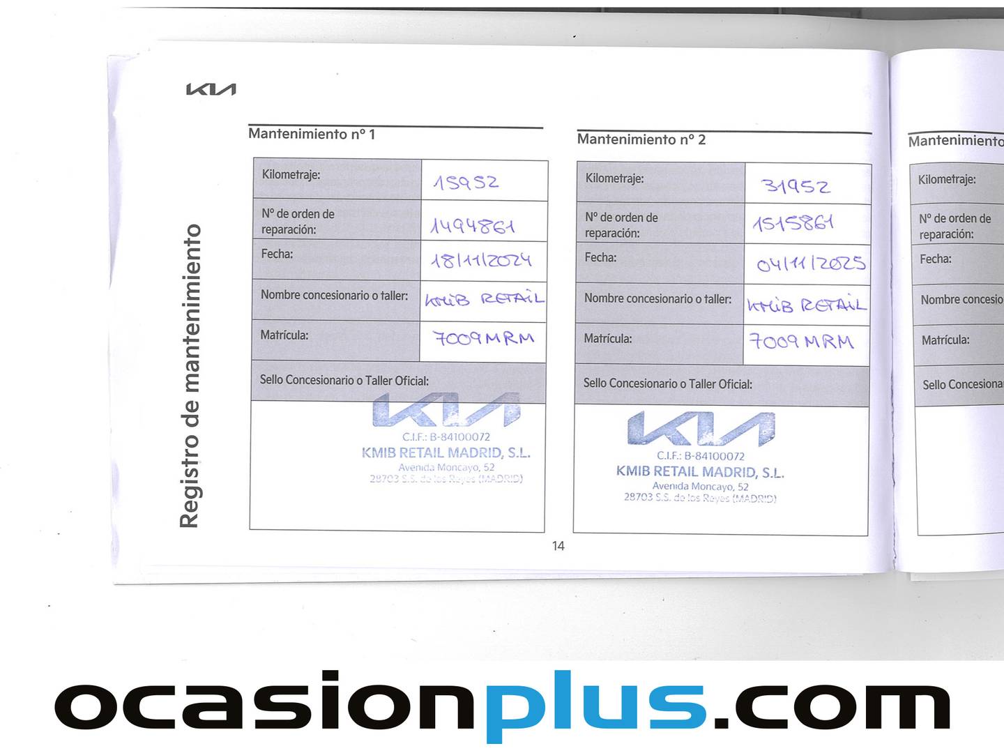 Foto del mantenimiento del KIA Sportage KIA Sportage 1.6 T-GDi MHEV Drive 4x2 (150 CV)