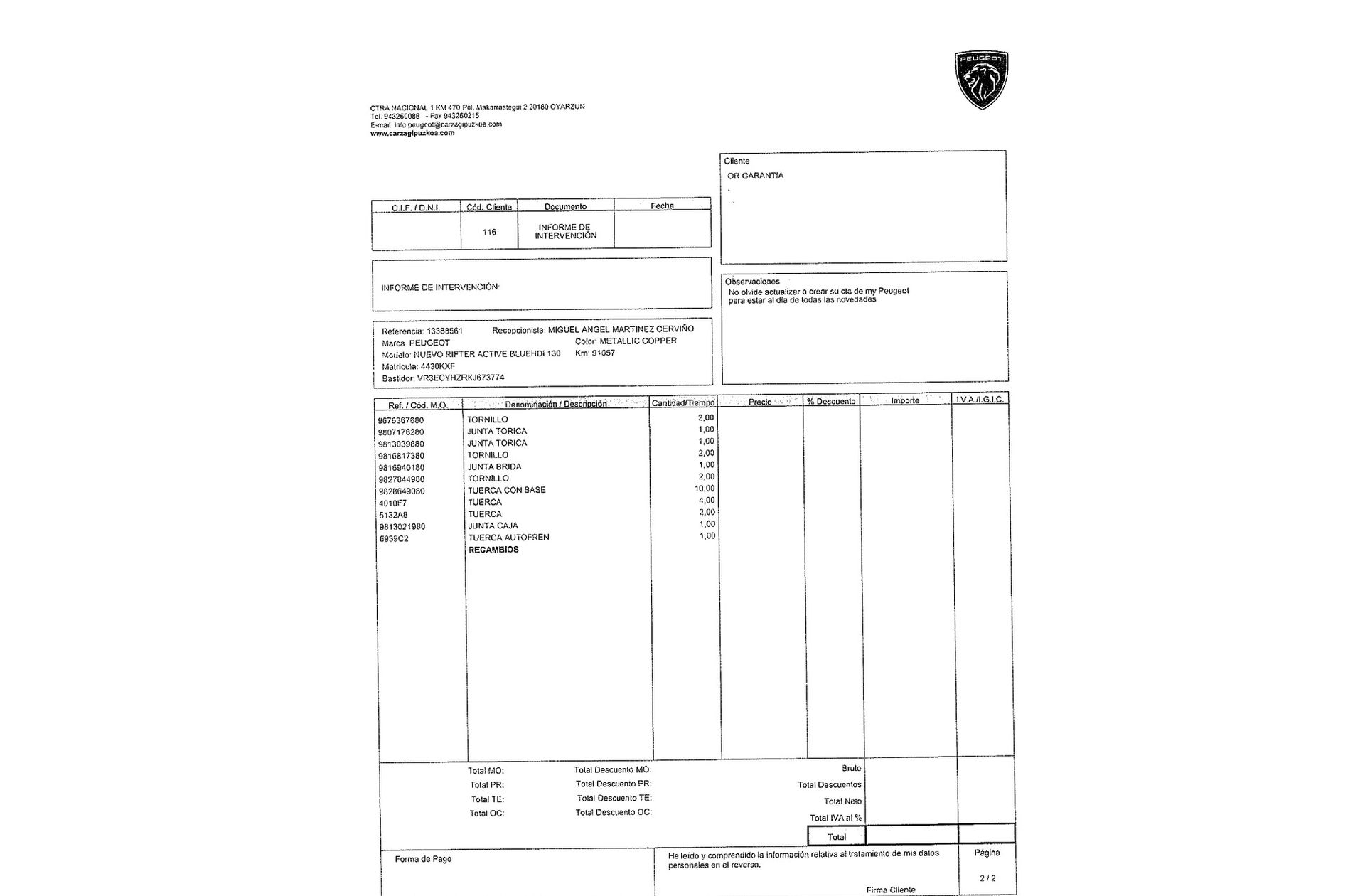 Peugeot Rifter BlueHDi 130 Active Long EAT8 - foto 19