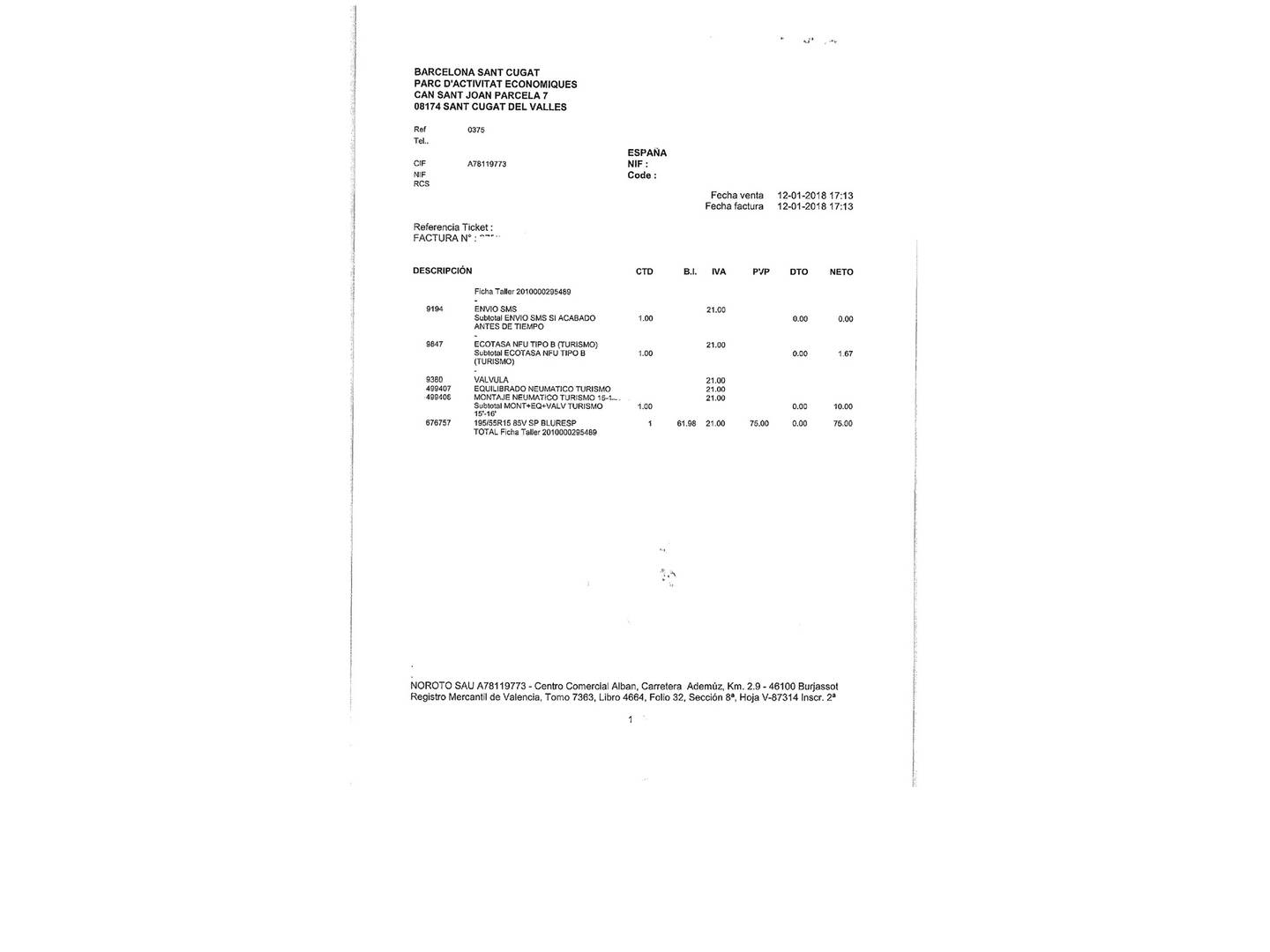 Foto del mantenimiento del Ford Ka+ Ford Ka+ 1.2 Ti-VCT Ultimate (85 CV)
