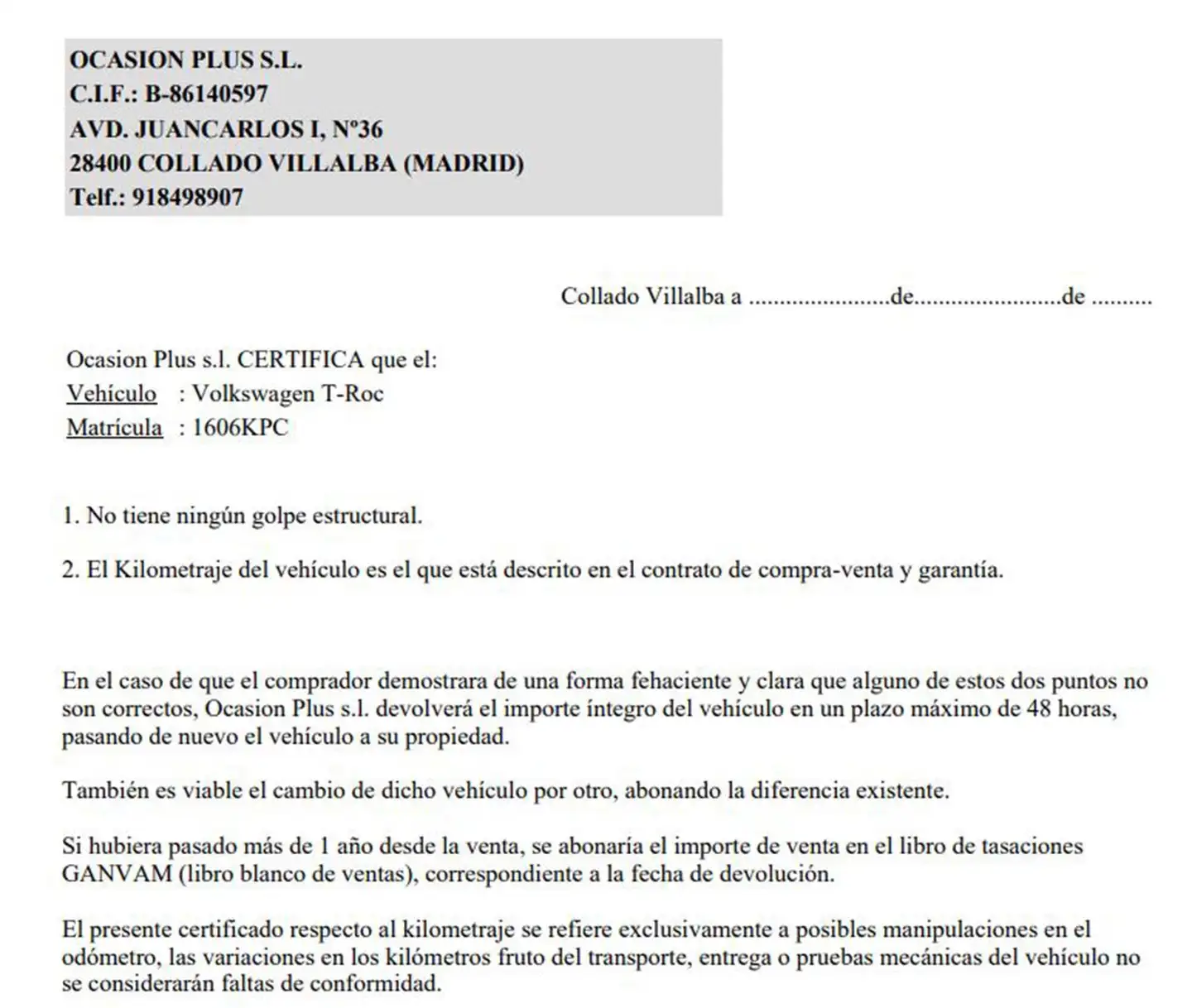 Certificado