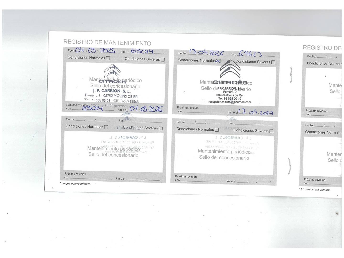 Foto del mantenimiento del Citroën C3 Citroën C3 PureTech 83 Feel Pack (83 CV)