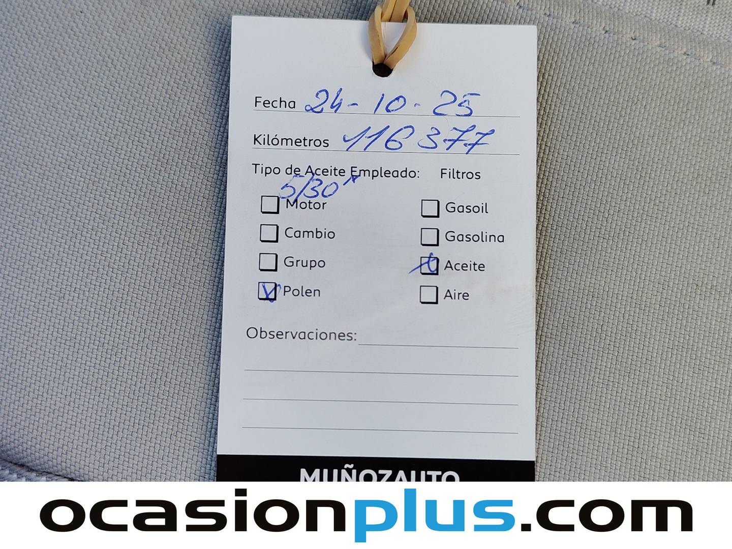 Foto del mantenimiento del Peugeot 308 Peugeot 308 PureTech 130 S&S Allure EAT6 (130 CV)