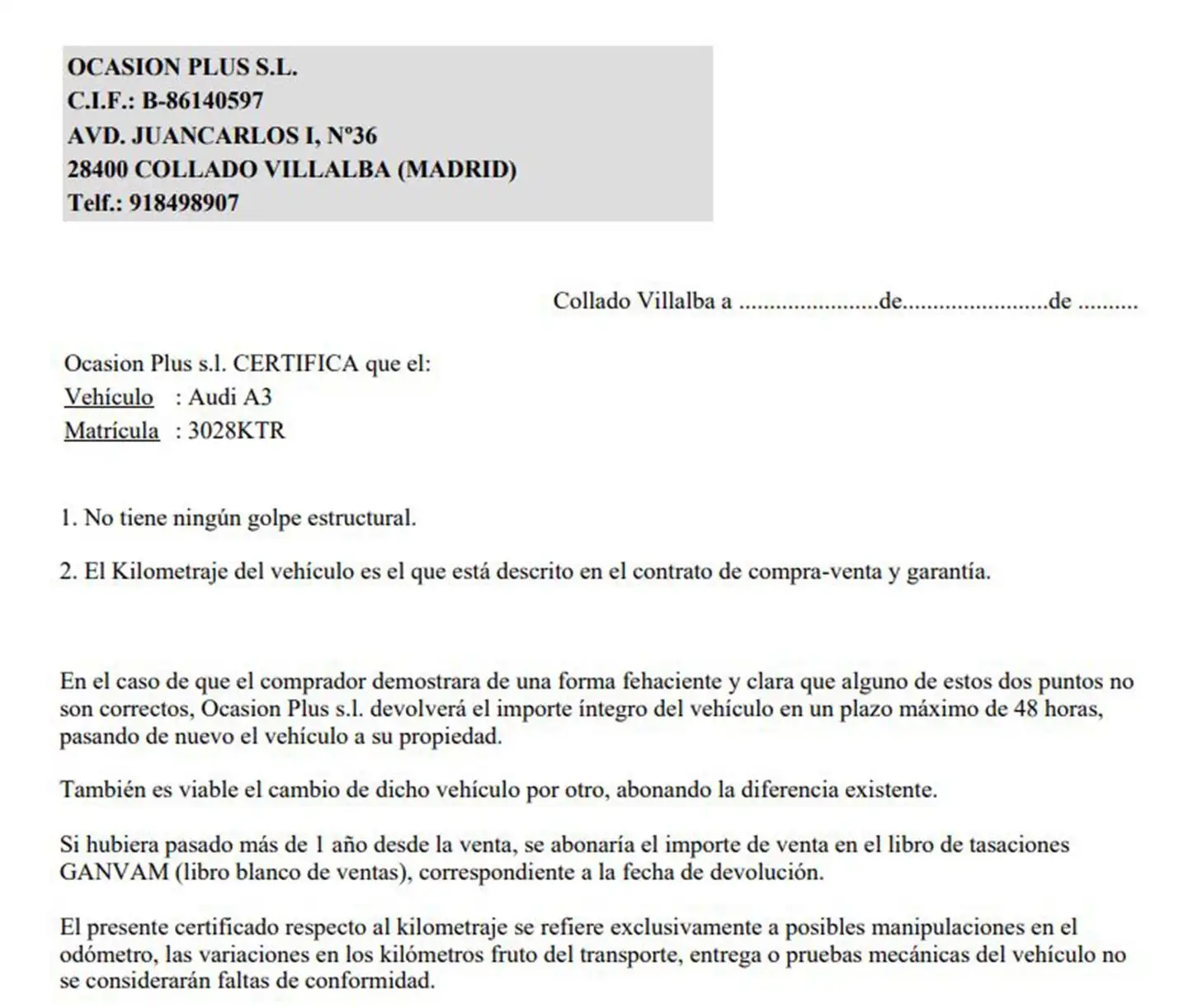 Certificado