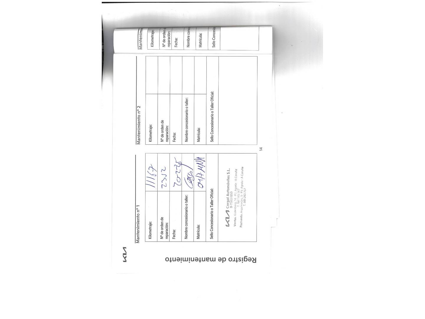 Foto del mantenimiento del KIA Niro KIA Niro 1.6 GDi HEV Concept (141 CV)