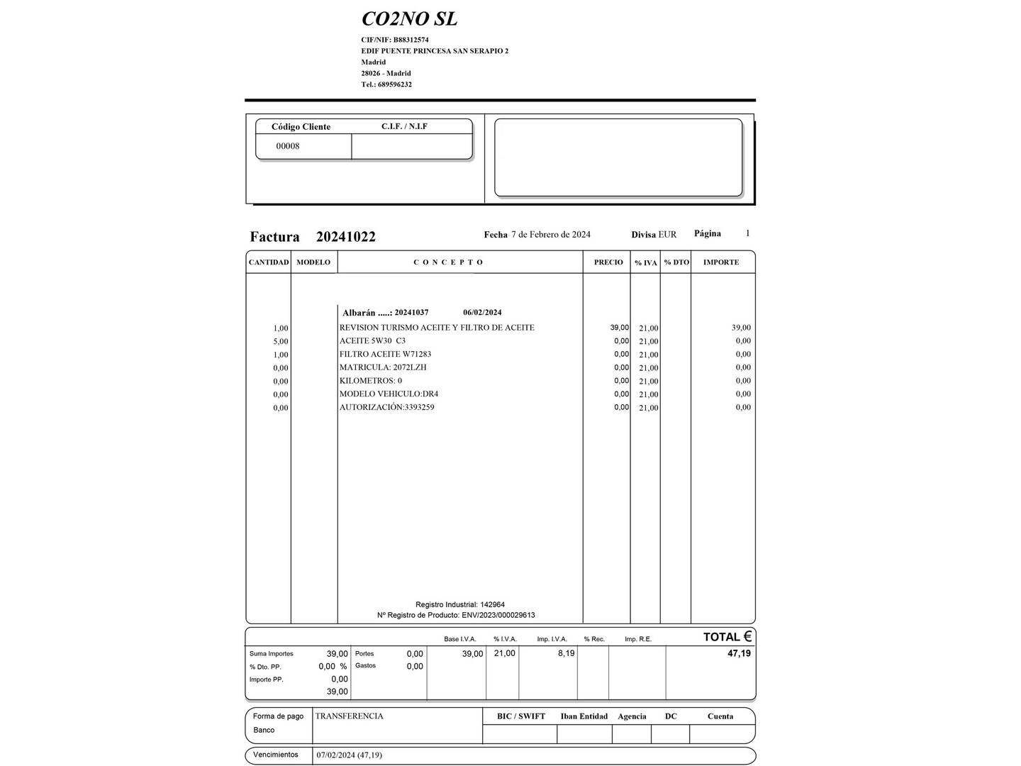 Foto del mantenimiento del DR AUTOMOBILES DR 4.0 DR AUTOMOBILES DR4 1.5 (116 CV)