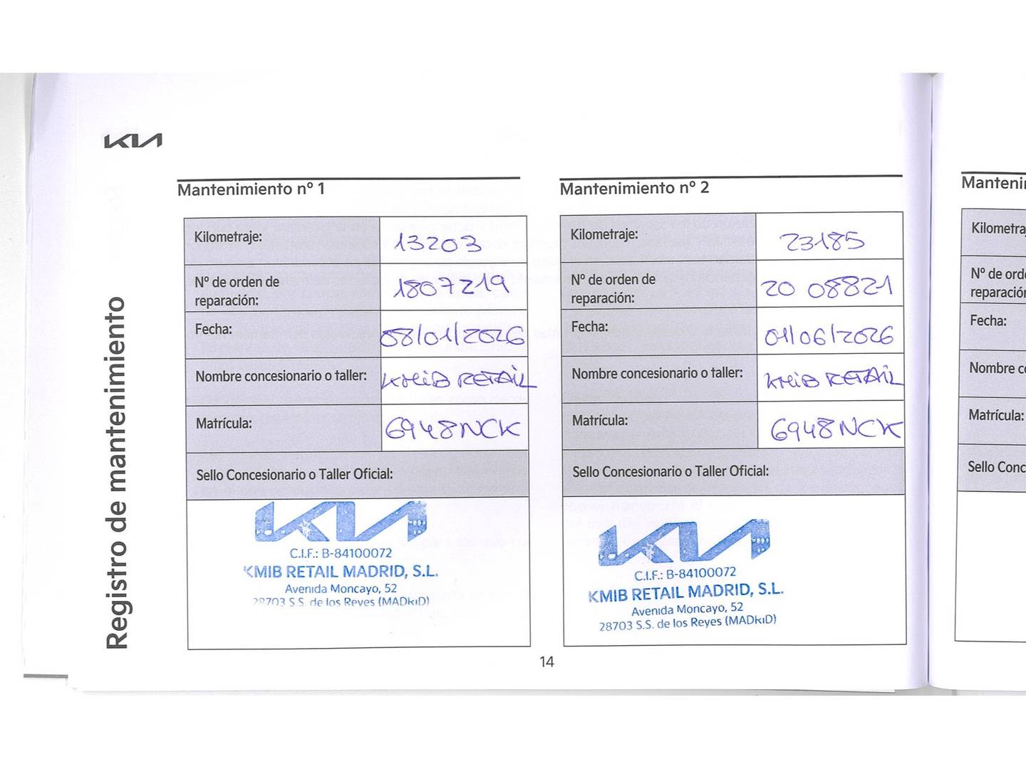 Foto del mantenimiento del KIA Stonic KIA Stonic 1.0 T-GDi MHEV Drive (100 CV)