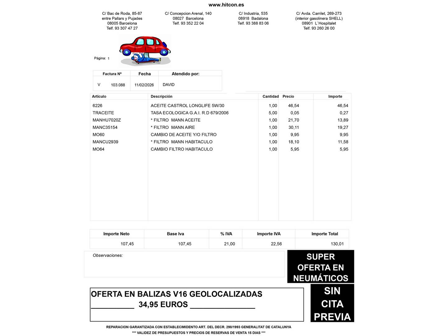 Foto del mantenimiento del Audi Q3 Audi Q3 sport edition 2.0 TDI quattro (150 CV) S tronic