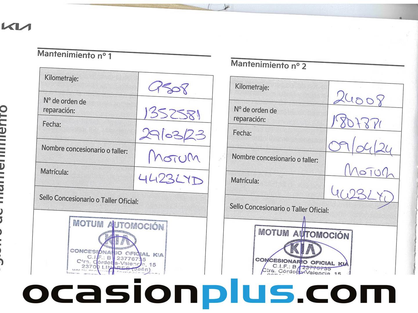 Foto del mantenimiento del KIA Stonic KIA Stonic 1.0 T-GDi MHEV Drive iMT (100 CV)