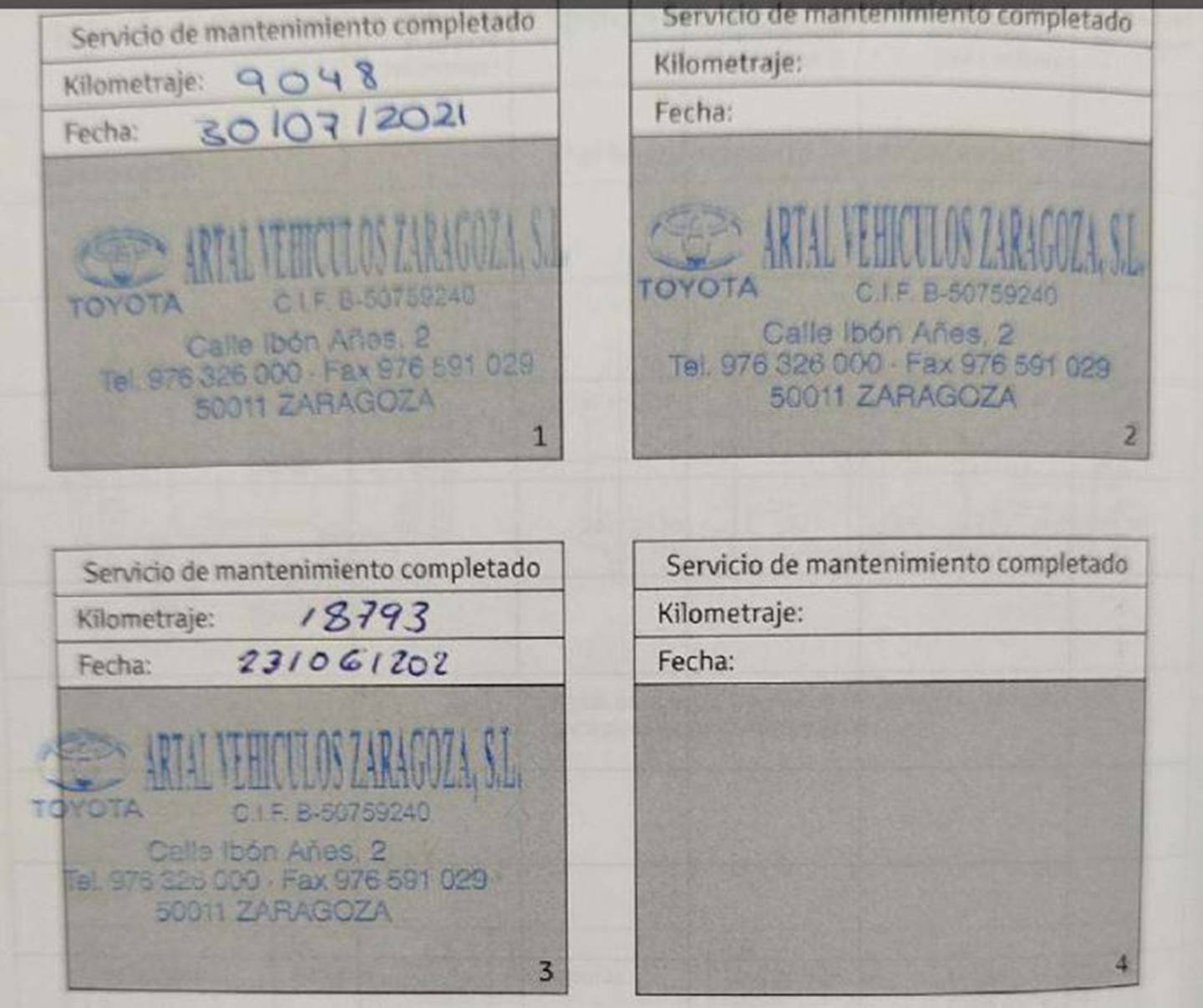 Foto del mantenimiento del Toyota Corolla Toyota Corolla 1.8 125 Híbrido Active Tech E-CVT (122 CV)