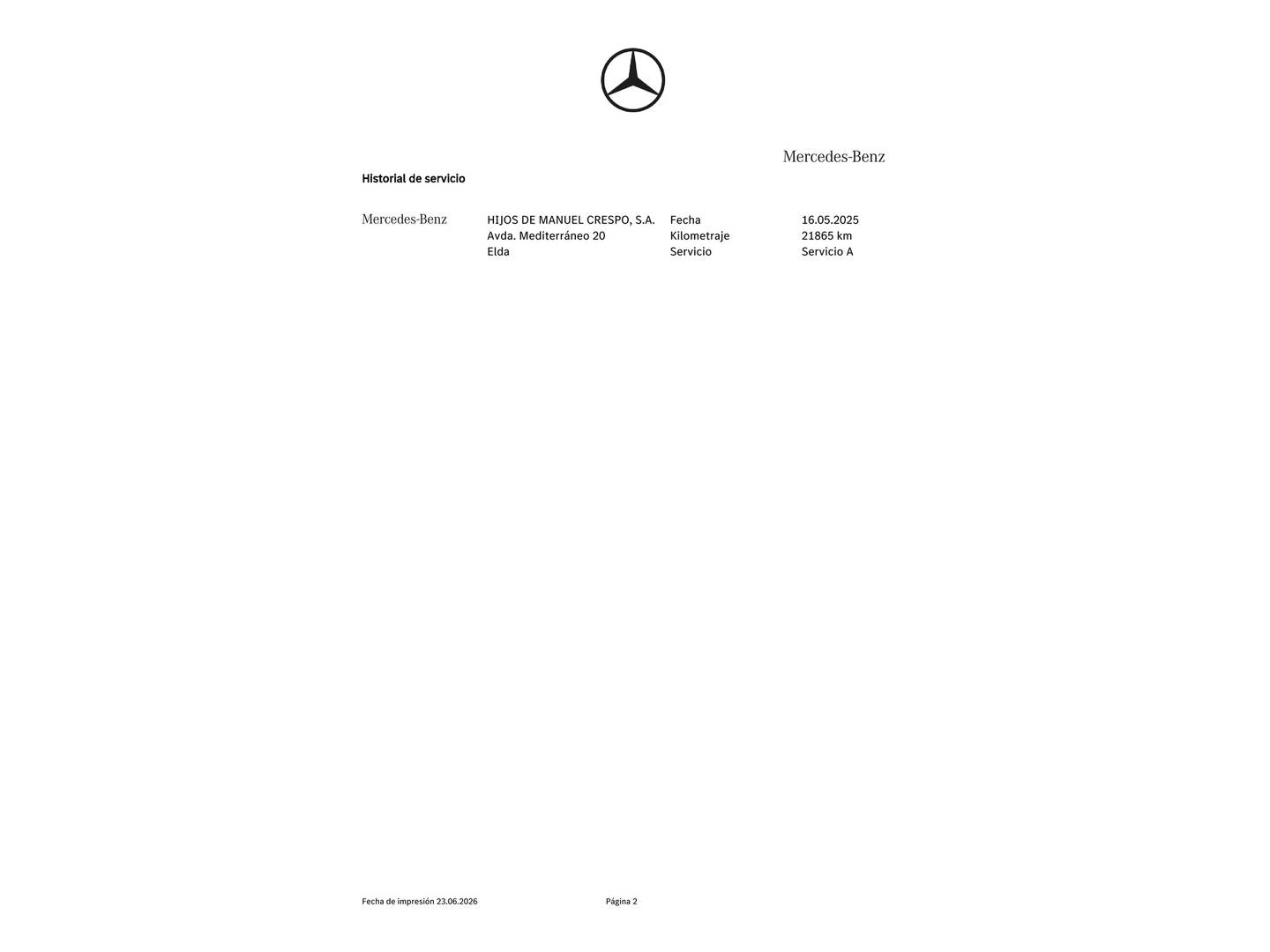 Foto del mantenimiento del Mercedes Clase C Mercedes Clase C 200 (204 CV) Pack AMG