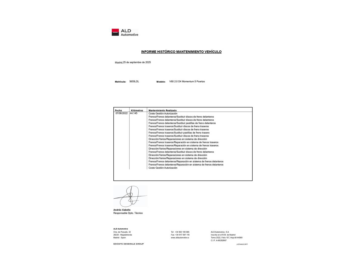 Foto Volvo V60 Volvo V60 D4 Momentum (190 CV)