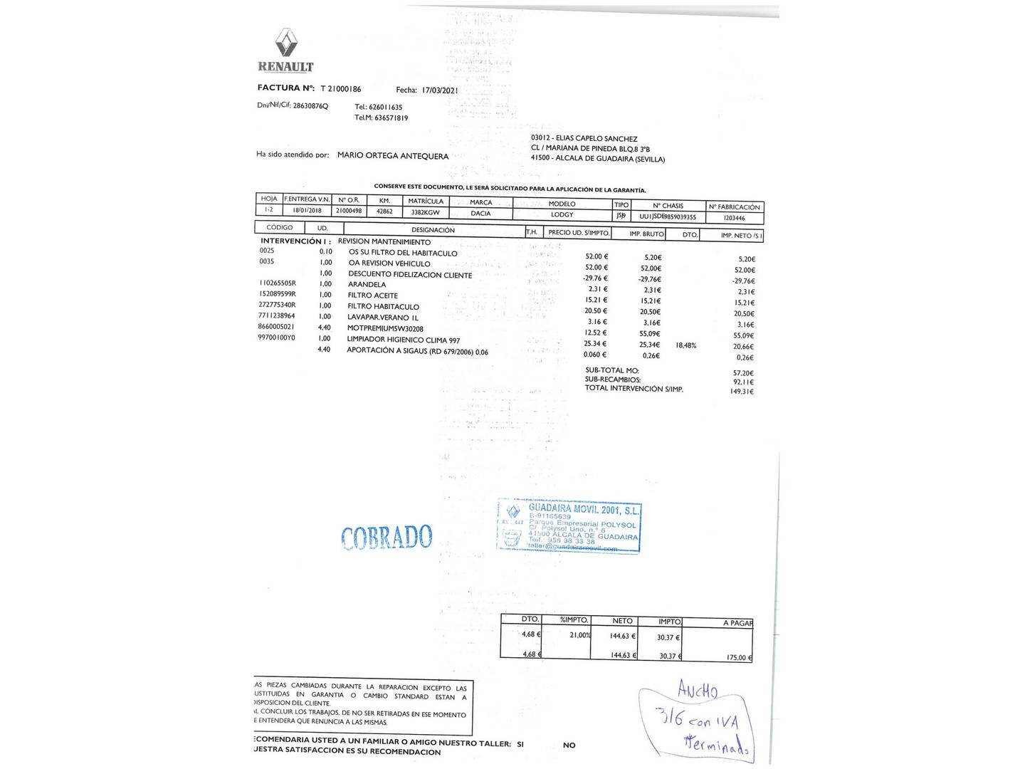 Foto Dacia Lodgy Dacia Lodgy SL Trotamundos 1.5 dCi  (107 CV)