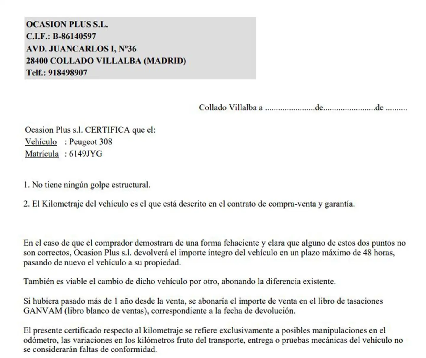 Certificado