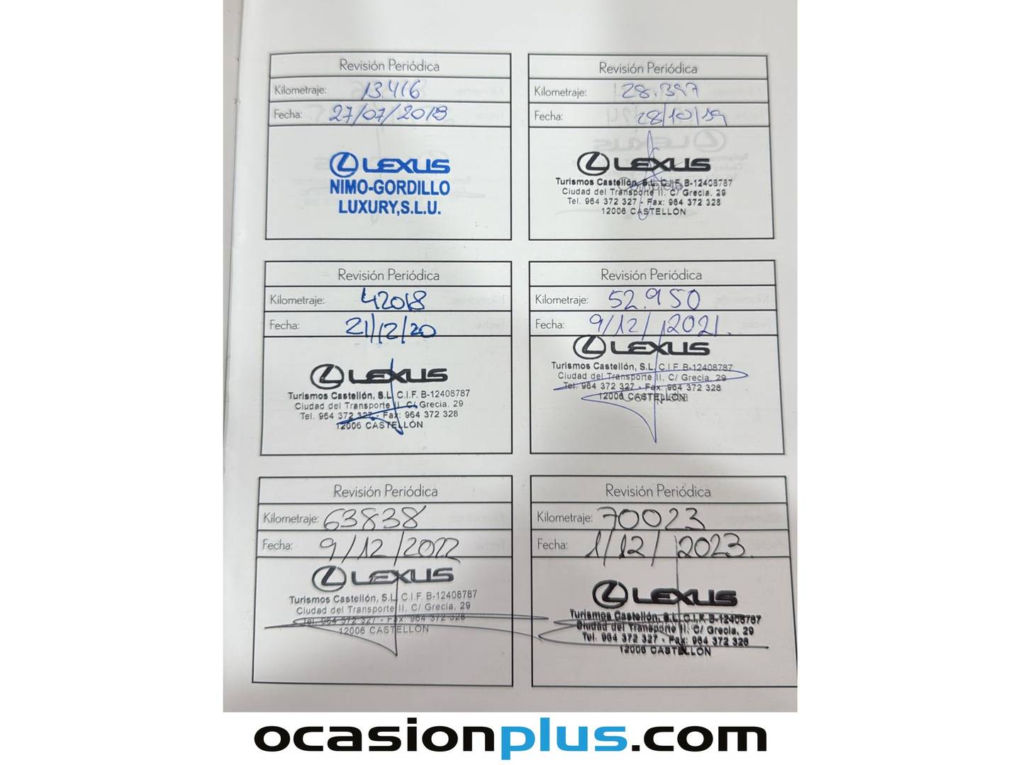 Foto del mantenimiento del Lexus RC Lexus RC 300h Executive (223 CV)