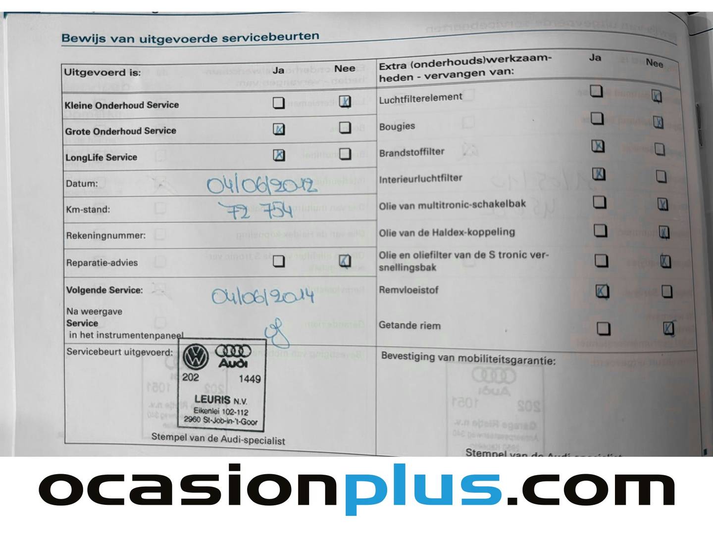 Foto del mantenimiento del Audi Q7 Audi Q7 3.0 TDI quattro tiptronic (211 CV)