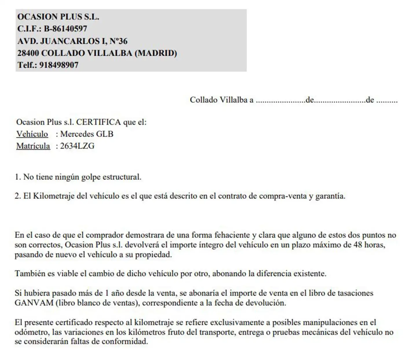 Certificado