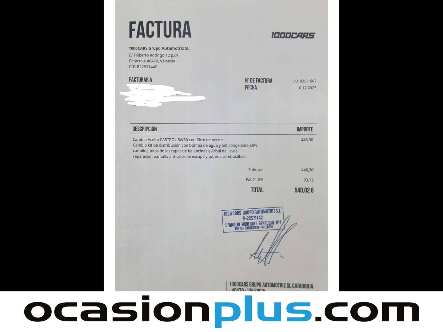 Foto del mantenimiento del Peugeot Rifter Peugeot Rifter PureTech 110 GT Line Standard (110 CV)