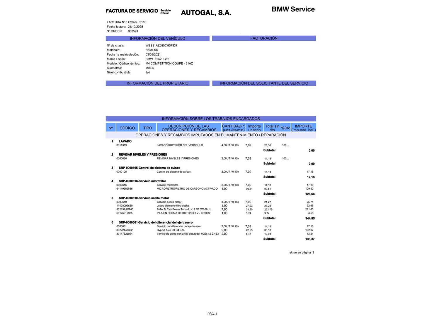 Foto BMW M BMW M M4 Coupe Competition 375 kW (510 CV)