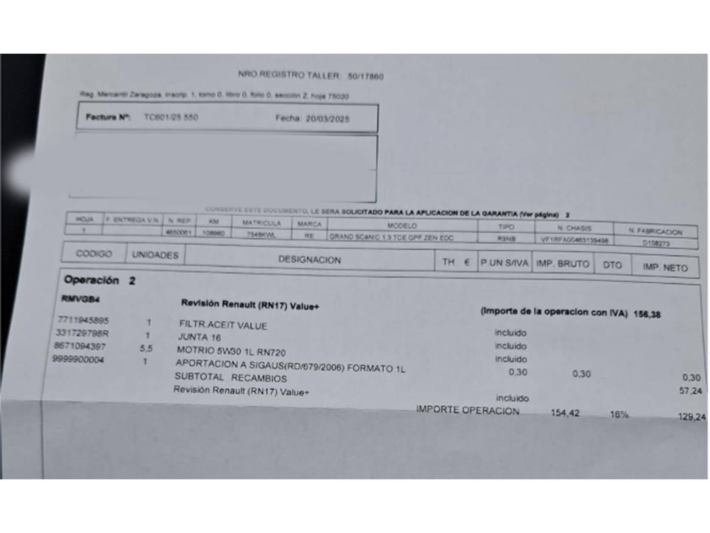 Foto Renault Grand Scénic Renault Grand Scenic Zen TCe  (140 CV) EDC GPF 7 Plazas