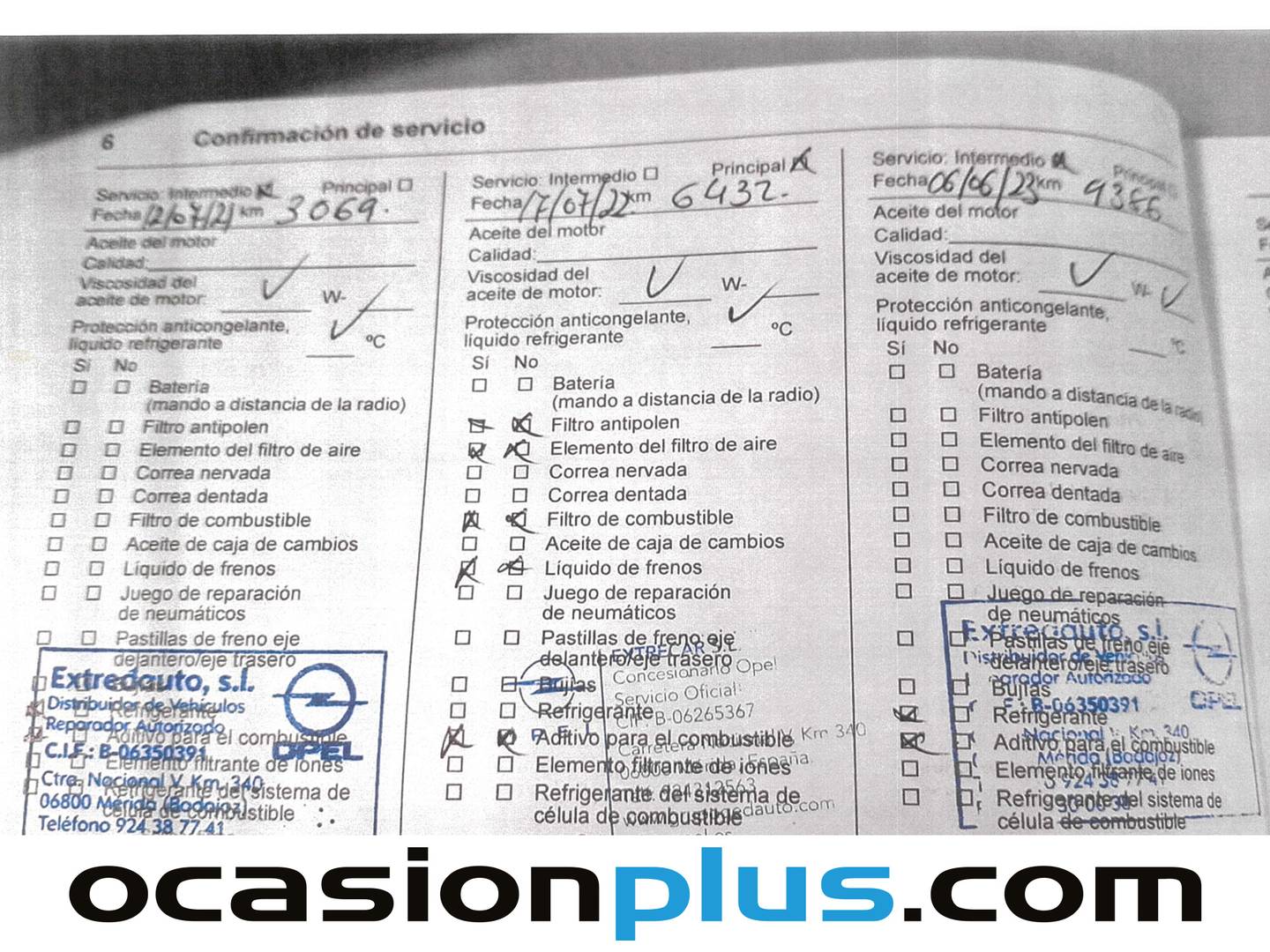Foto del mantenimiento del Opel Crossland X Opel Crossland X 1.2 Edition (81 CV)