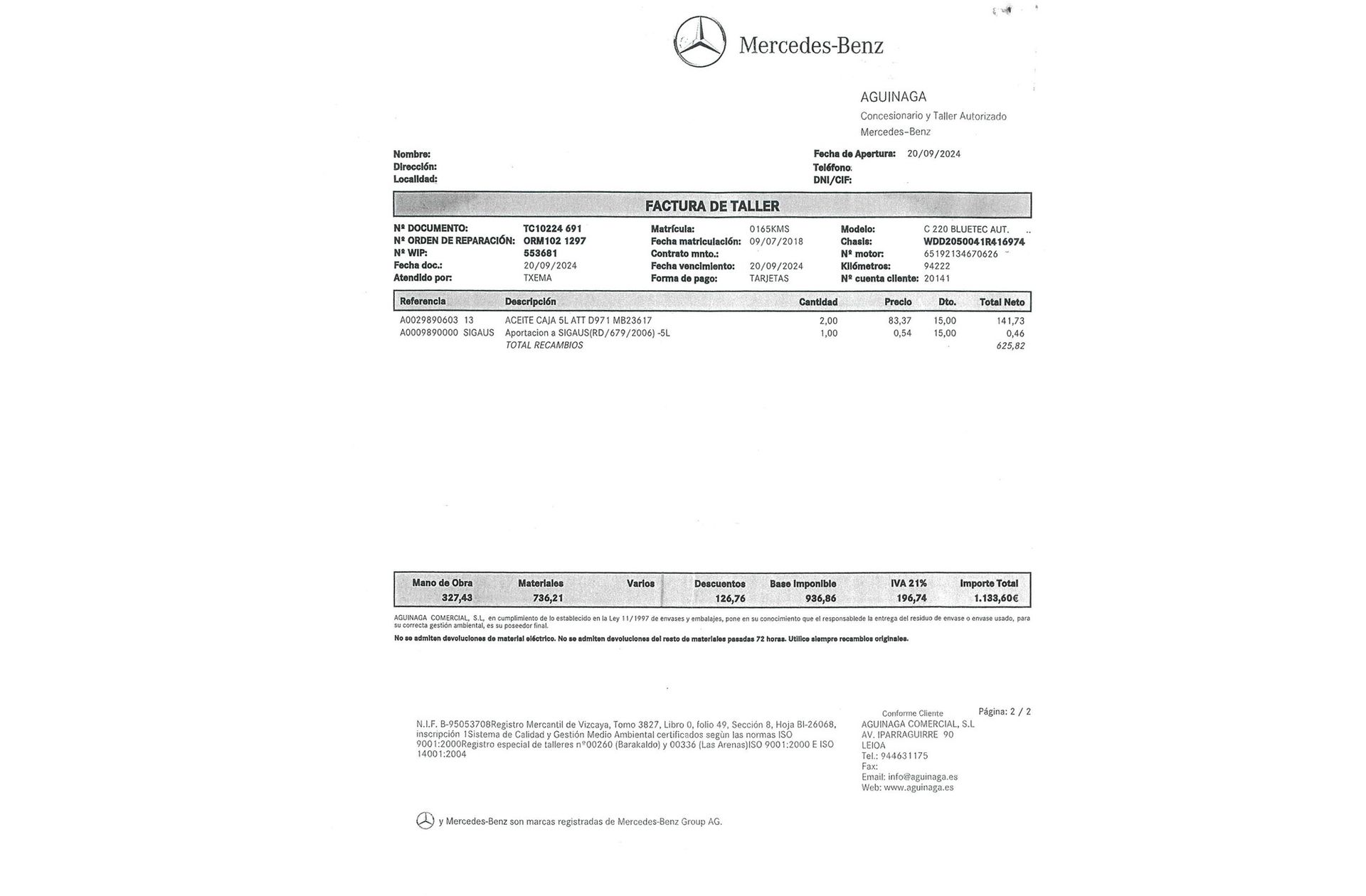 Mercedes-Benz Clase C 220 d Pack AMG - foto 23