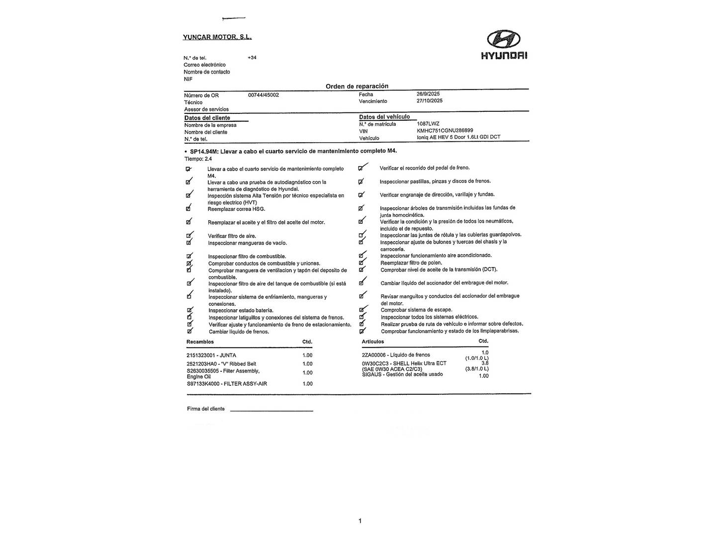 Foto Hyundai IONIQ Hyundai Ioniq 1.6 GDI HEV Klass DCT (141 CV)