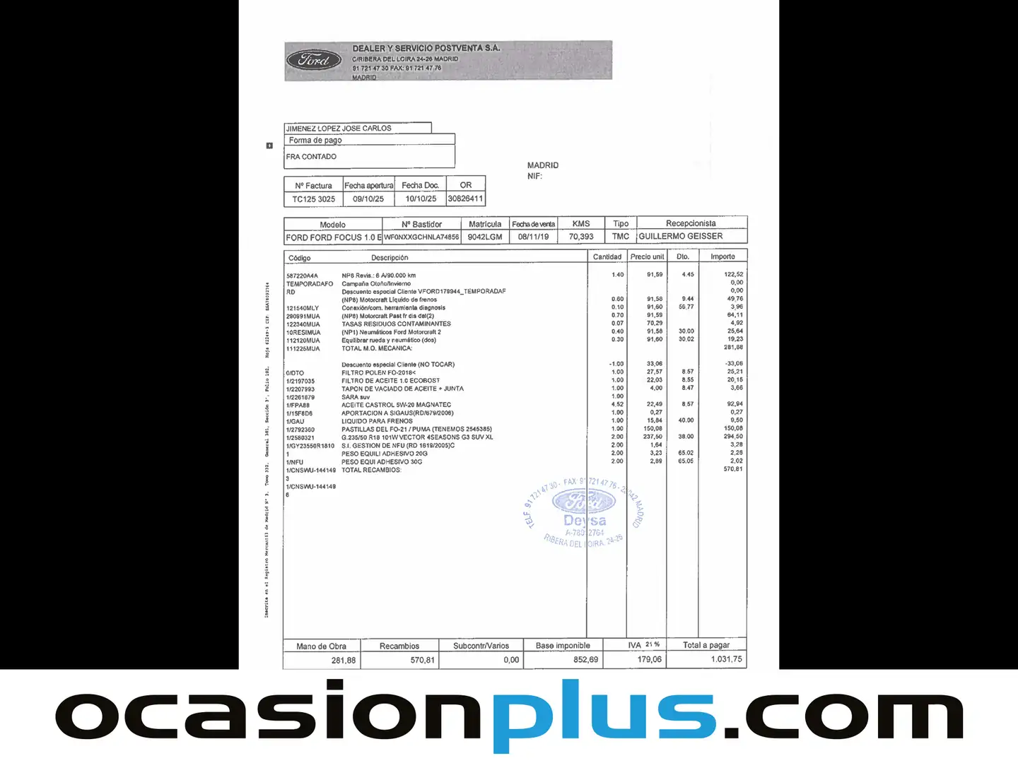 Foto Ford Focus Ford Focus 1.0 Ecoboost S&S ST-Line (125 CV)