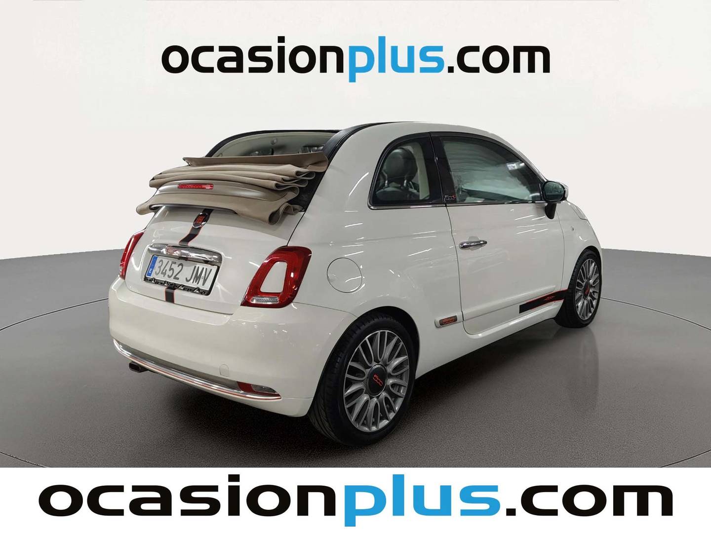 Foto trasera Fiat 500C Fiat 500C 1.2 8v Cabrio Lounge (69 CV) izquierda