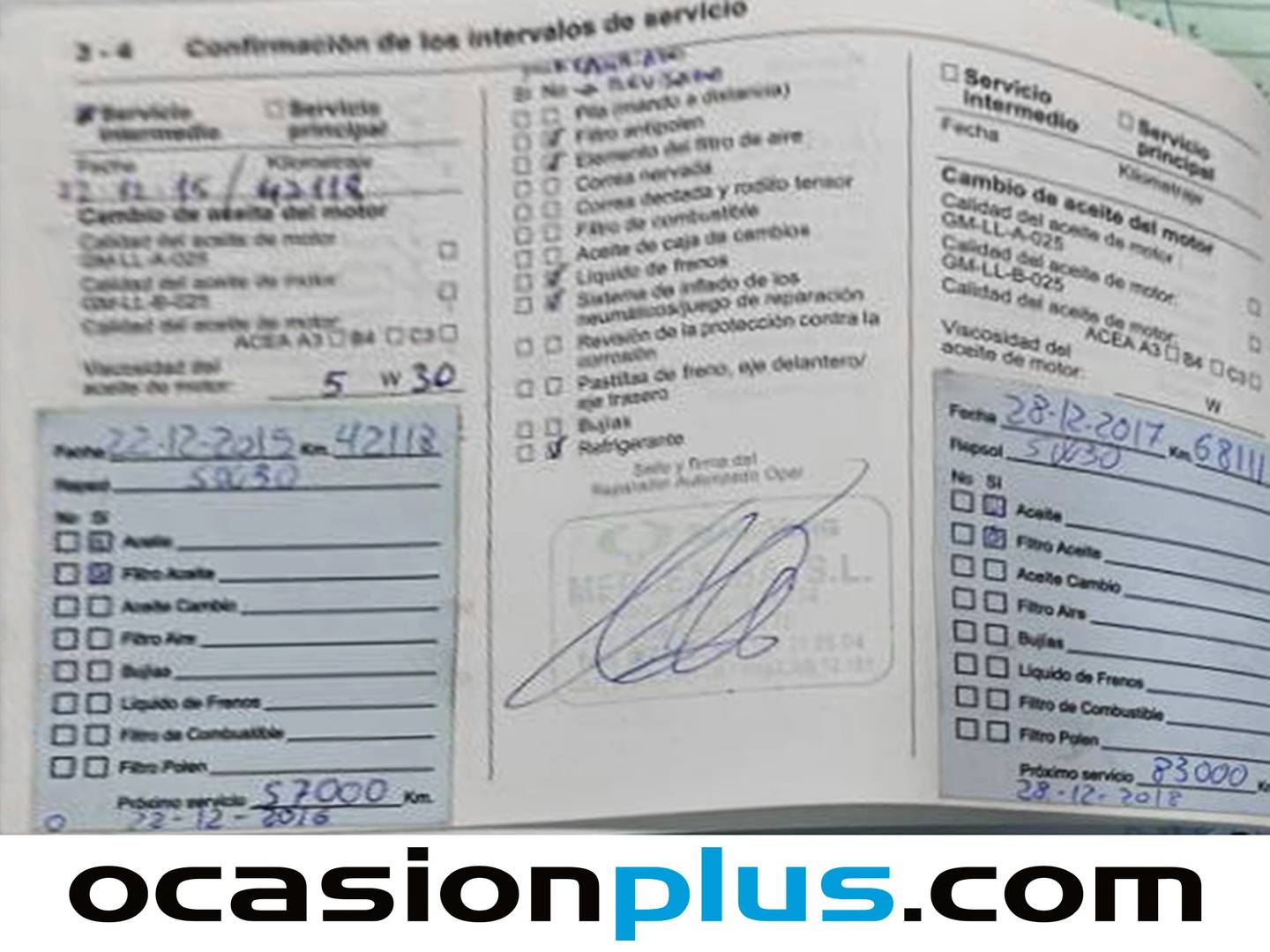Foto del mantenimiento del Opel Astra Opel Astra 1.7 CDTI Energy (110 CV)