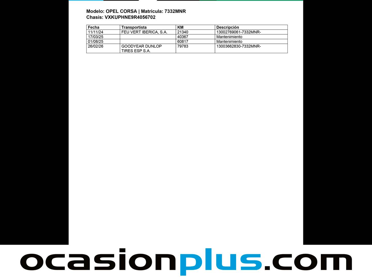 Foto del mantenimiento del Opel Corsa Opel Corsa 1.2 T XHL GS (100 CV)