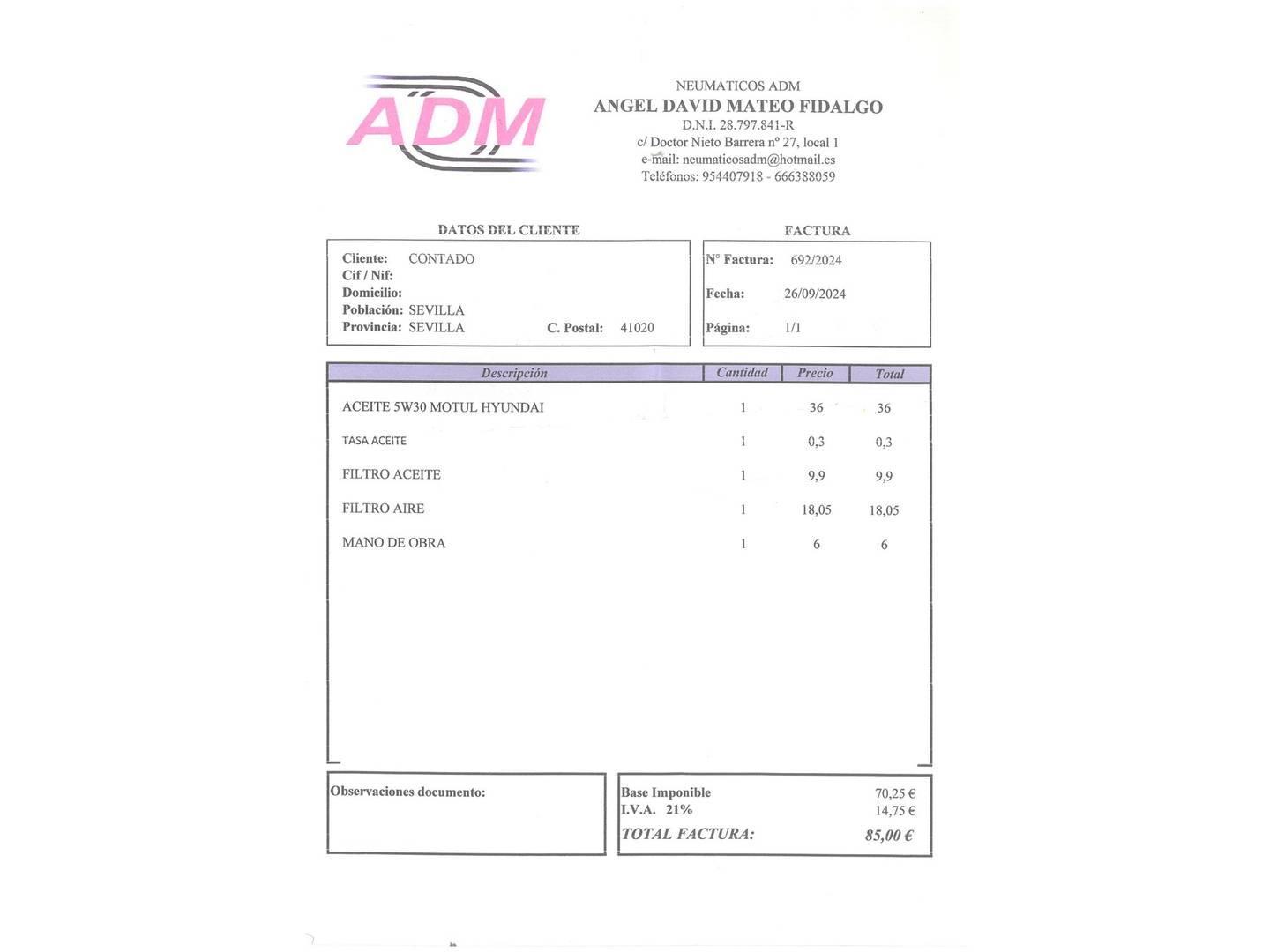 Foto del mantenimiento del Hyundai Kona Hyundai Kona 1.0 TGDi Essence 4x2  (120 CV)