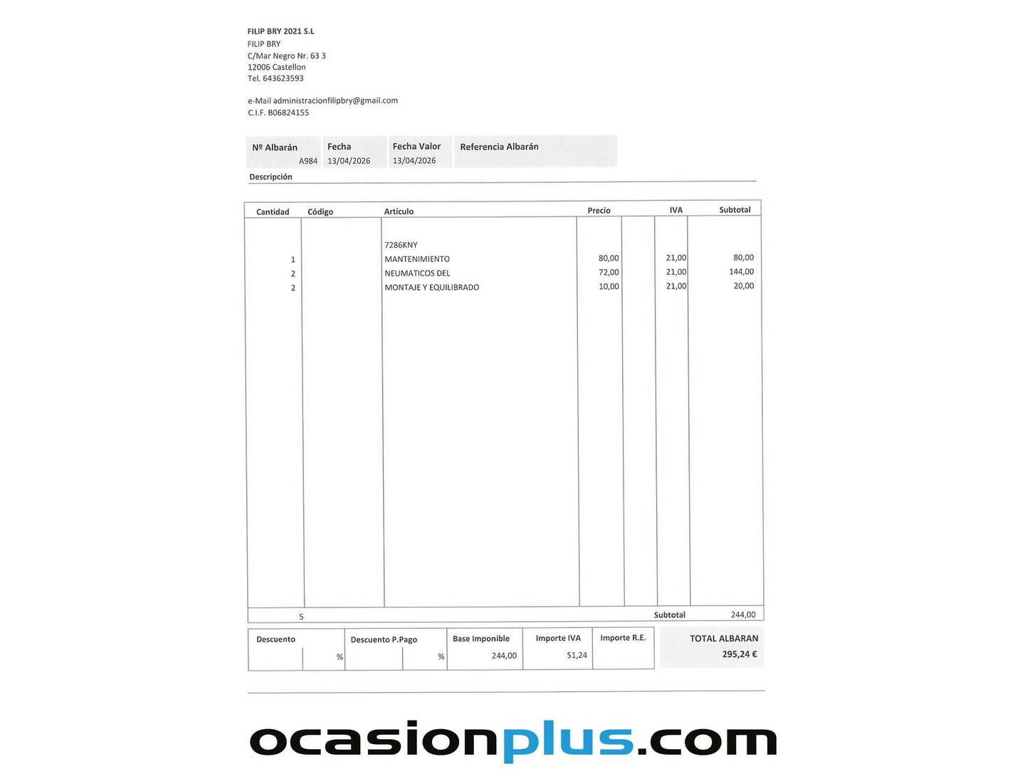Foto del mantenimiento del Ford Tourneo Connect Ford Tourneo Connect 1.0 EcoBoost Titanium (100 CV)